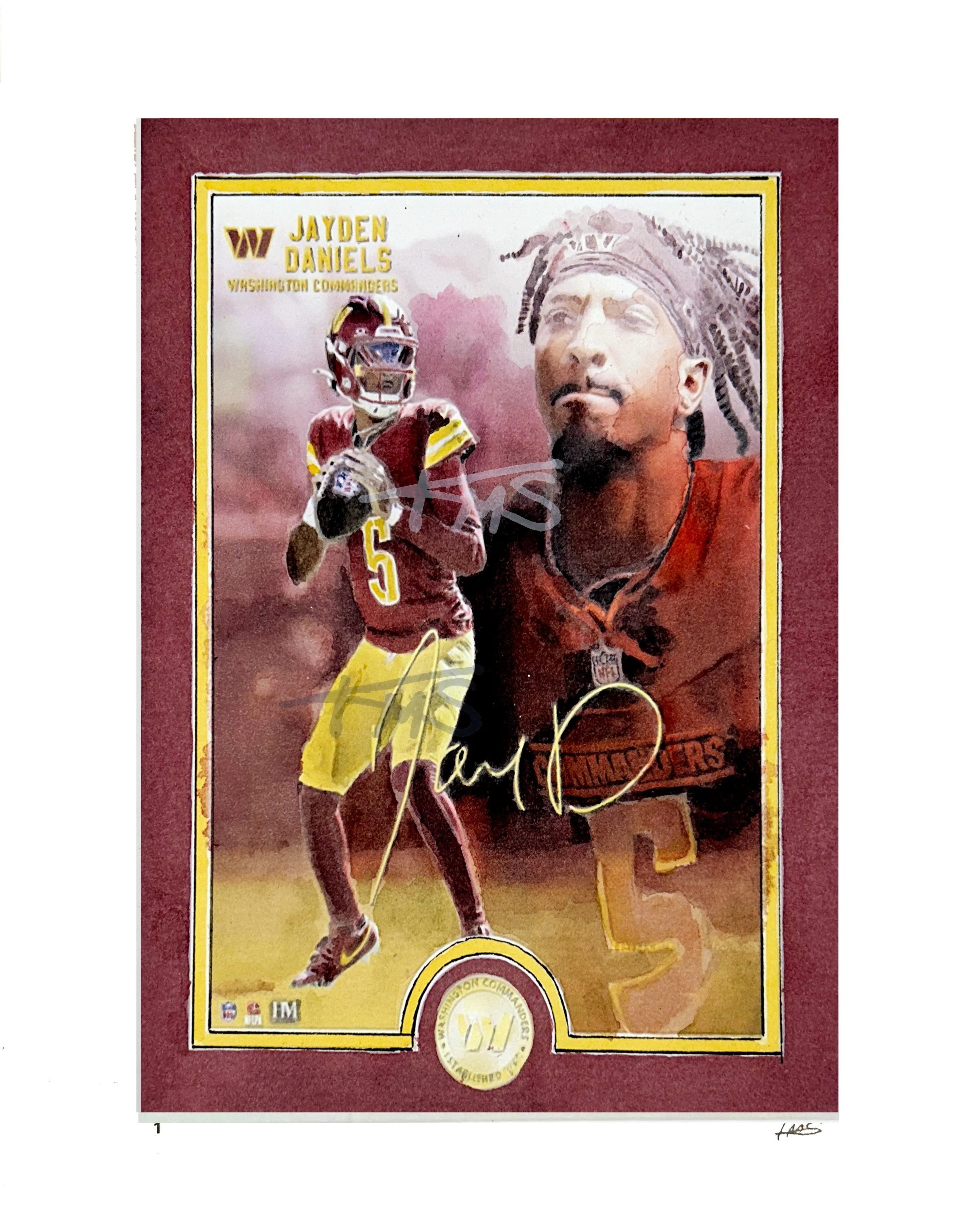 Jayden Daniels - Facsimile Signature 2024 Trading Card - Edition of 250