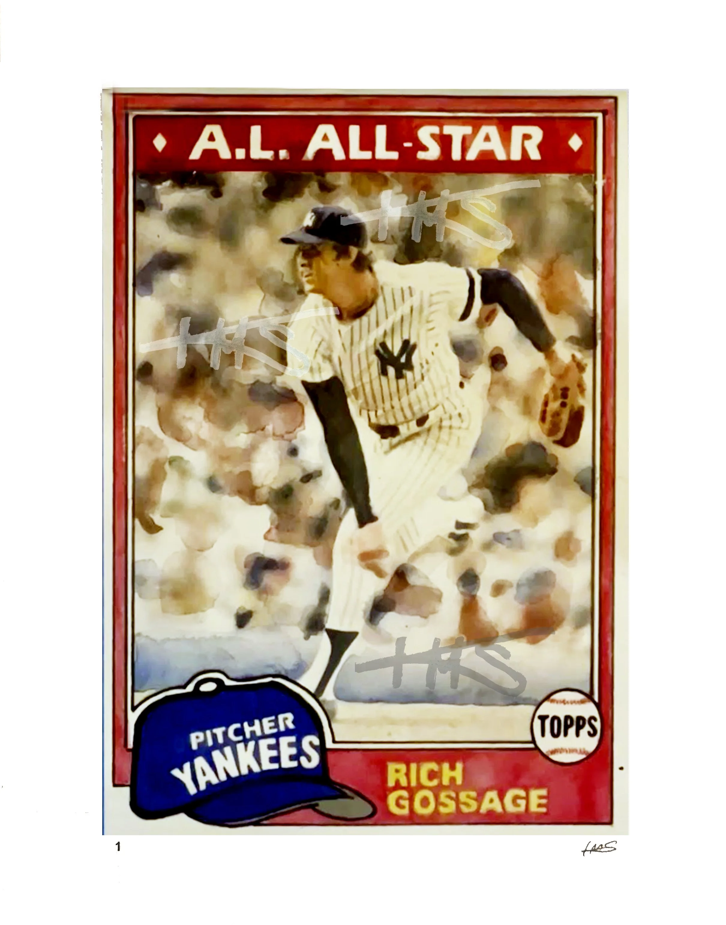 Rich Gossage - 1979 Topps Trading Card - Edition of 27