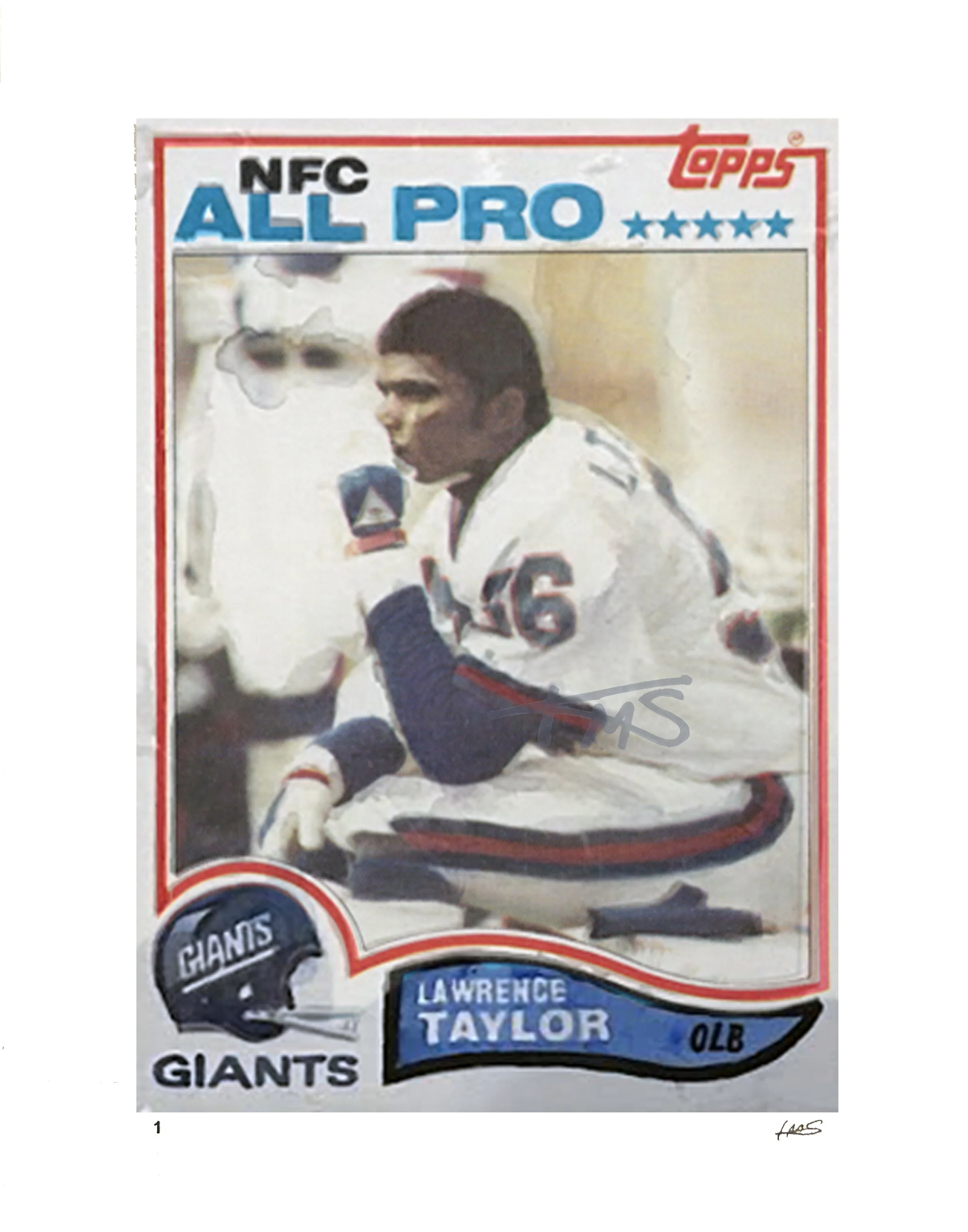 Lawrence Tayor - 1982 Topps RC - Edition of 21