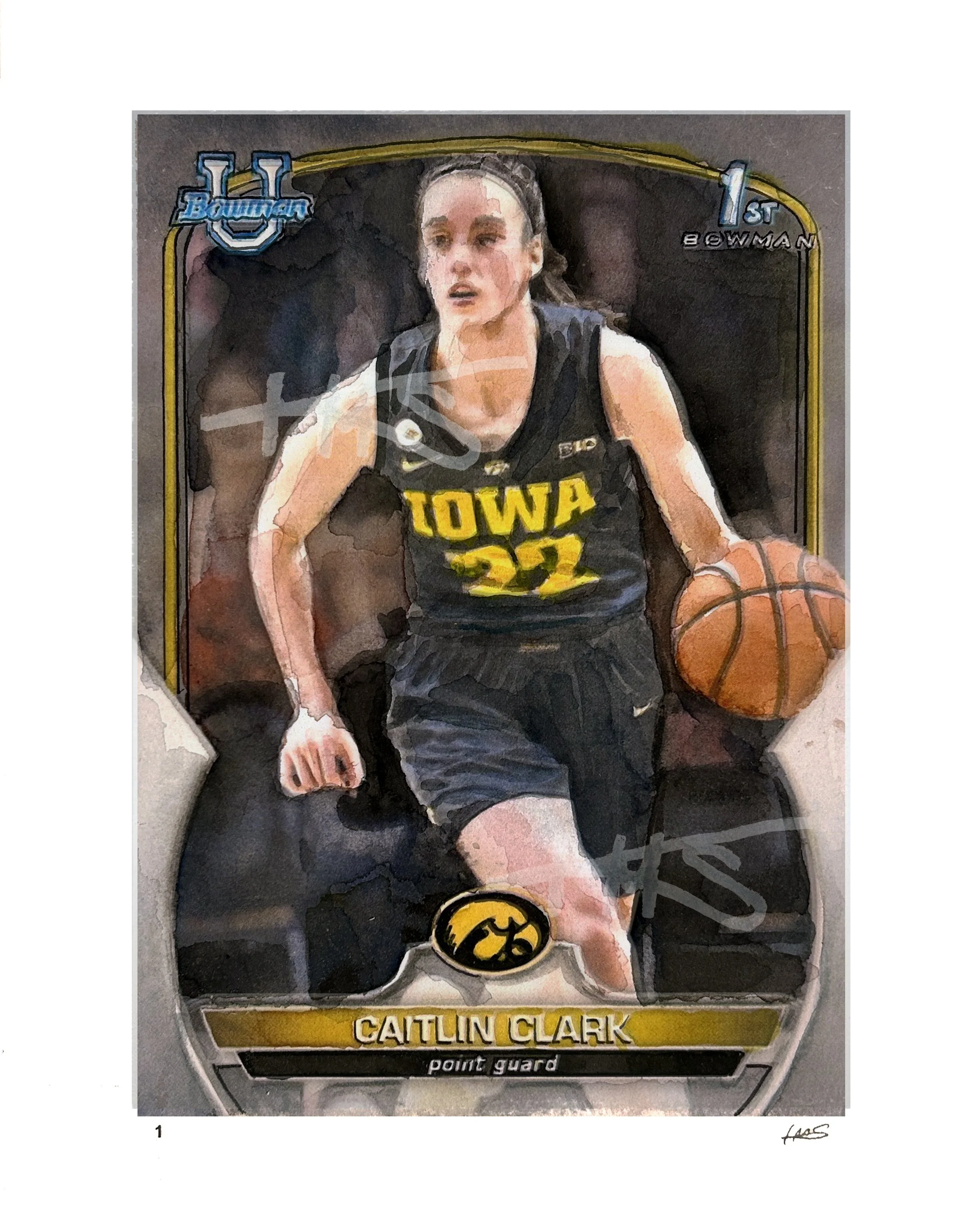 Caitlin Clark - 2022 Bowman University #50 Trading Card - Edition of 50