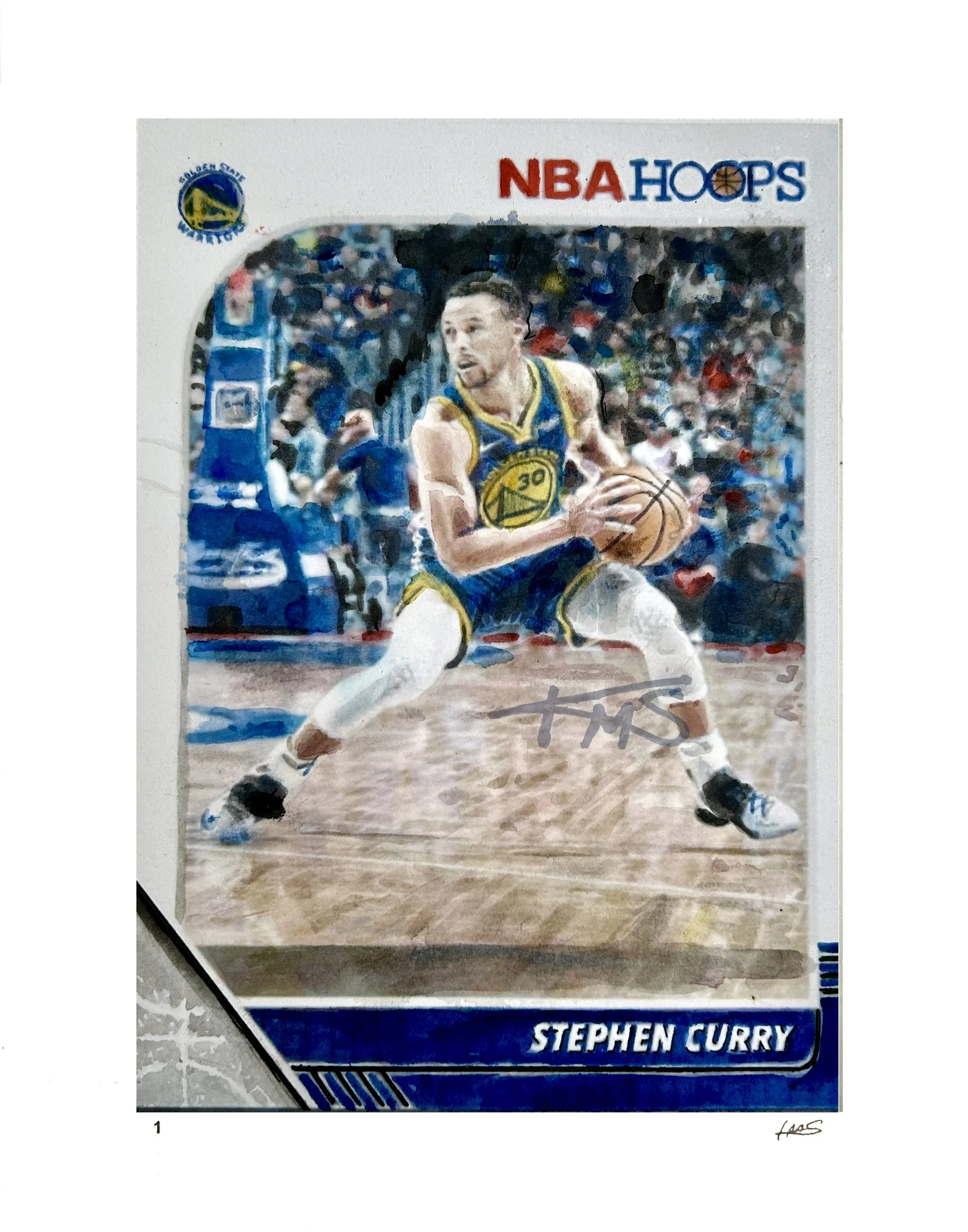 Stephen Curry 2019-20 Panini NBA Hoops Trading Card - Edition of 32