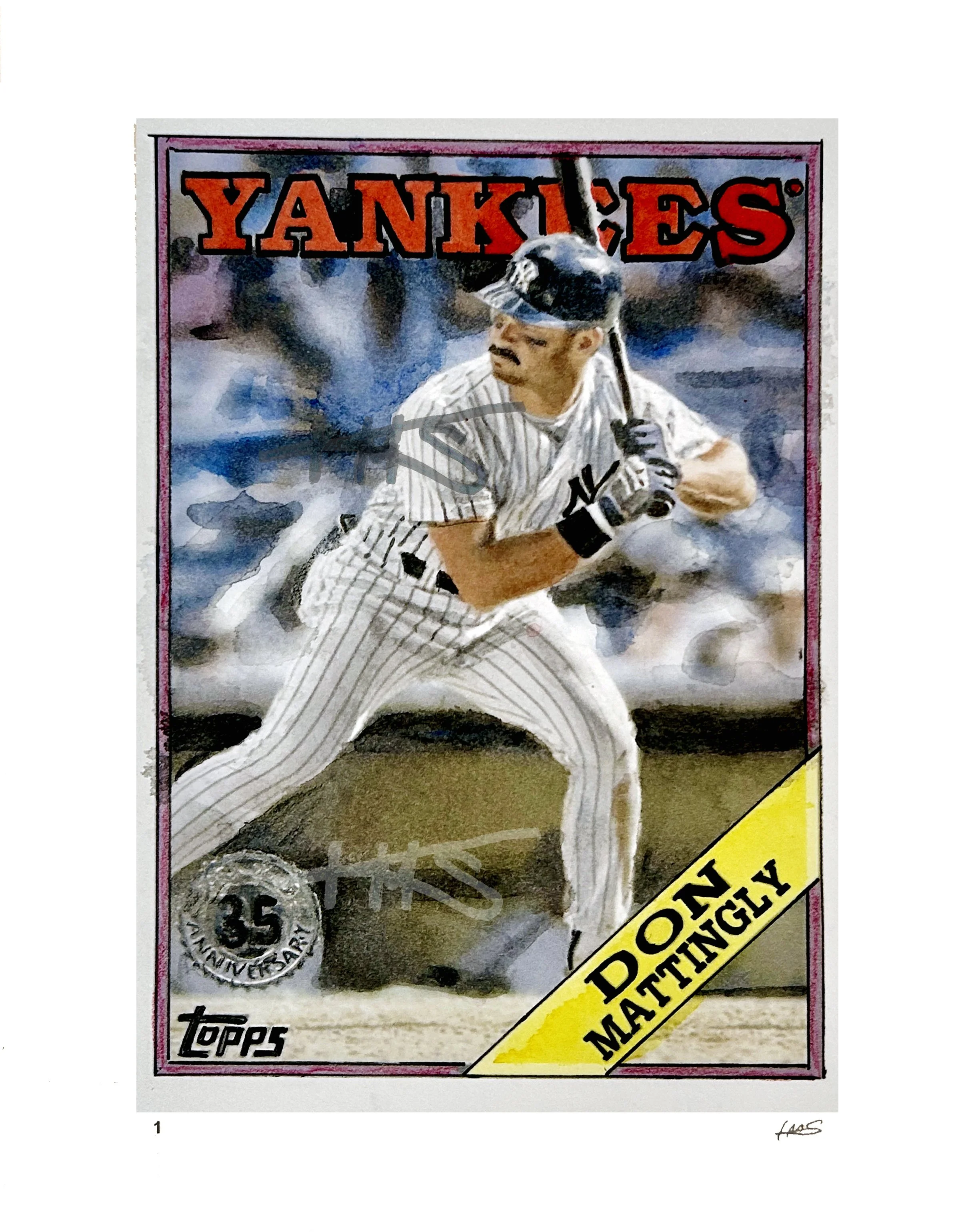 Don Mattingly - 2023 Topps 1988 35th Anniversary Trading Card - Edition of 53