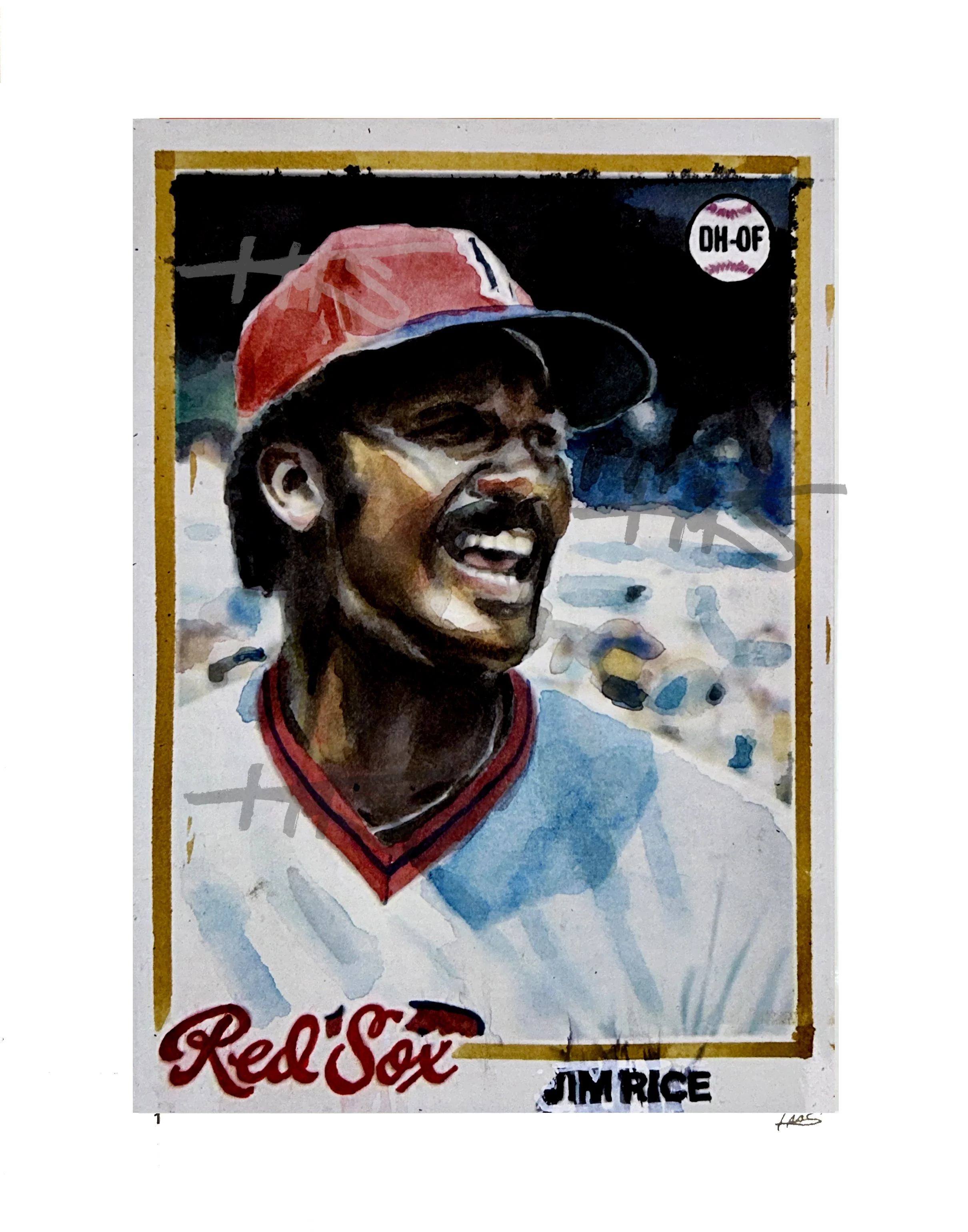 Jim Rice - Topps 1978 Trading Card - Edition of 83