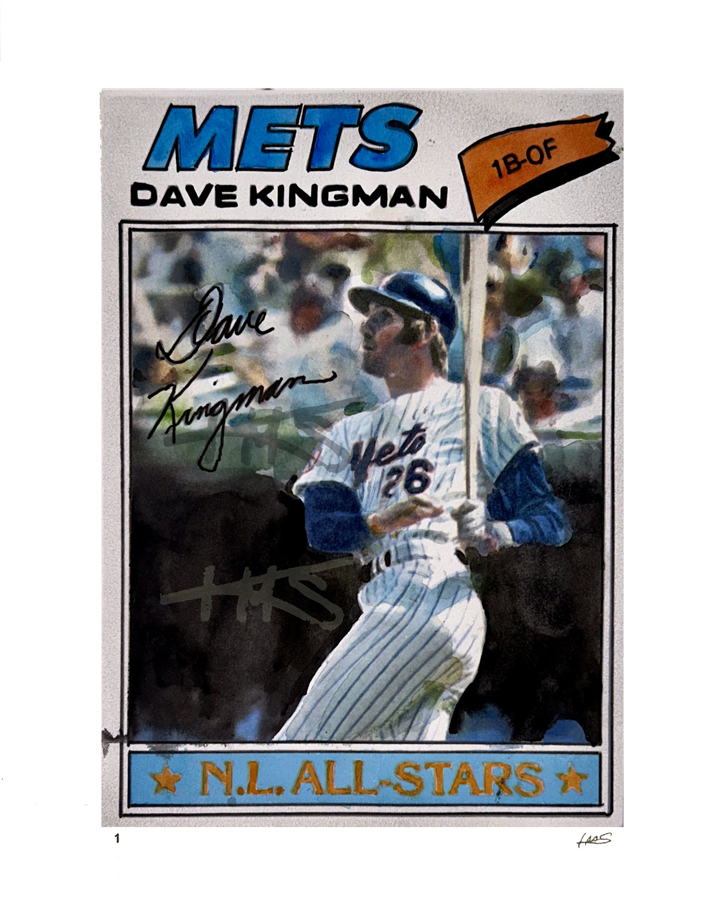 Dave Kingman - 1977 Topps - Edition of 48.