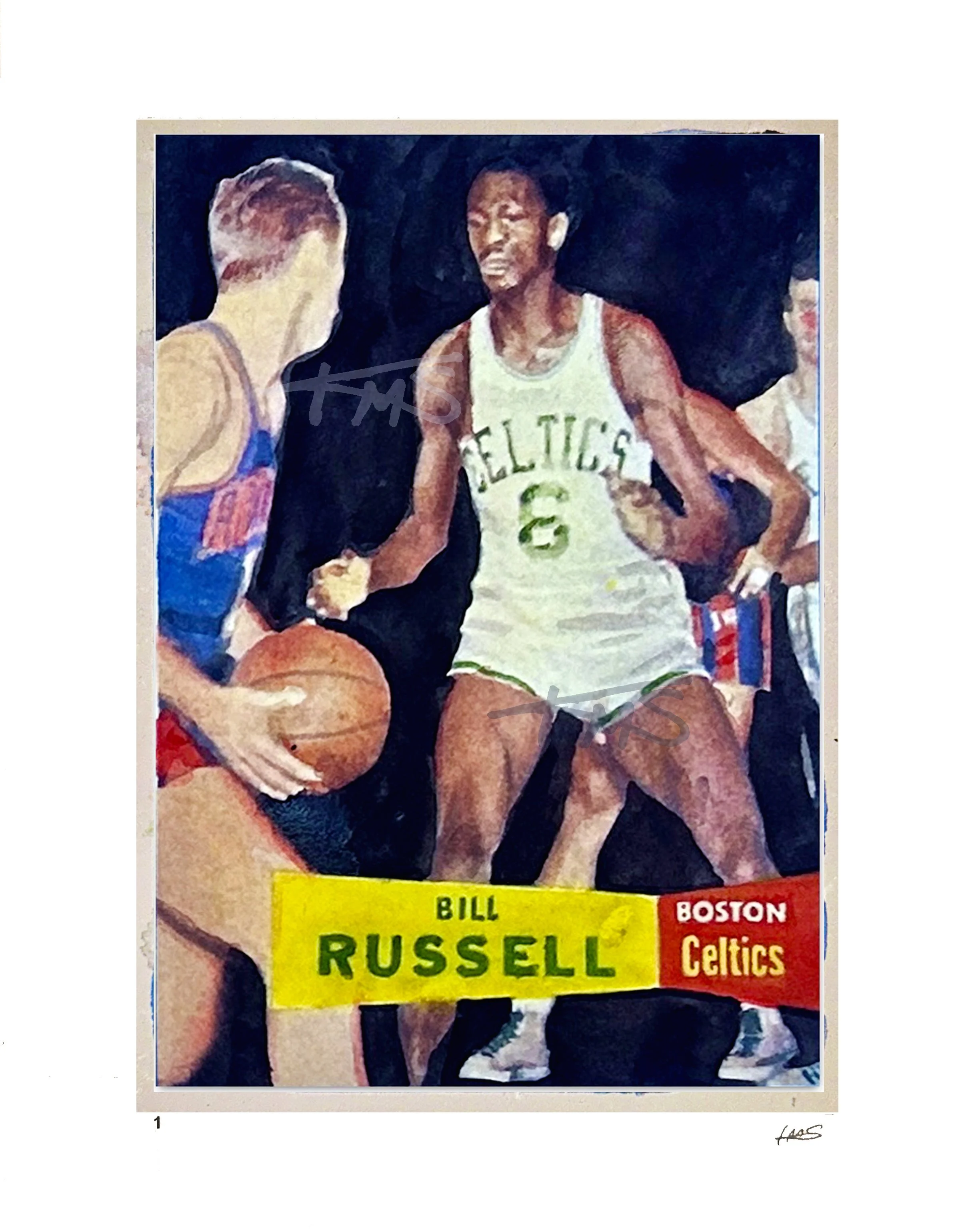 Bill Russell - 1957 Topps RC -Edition of 135