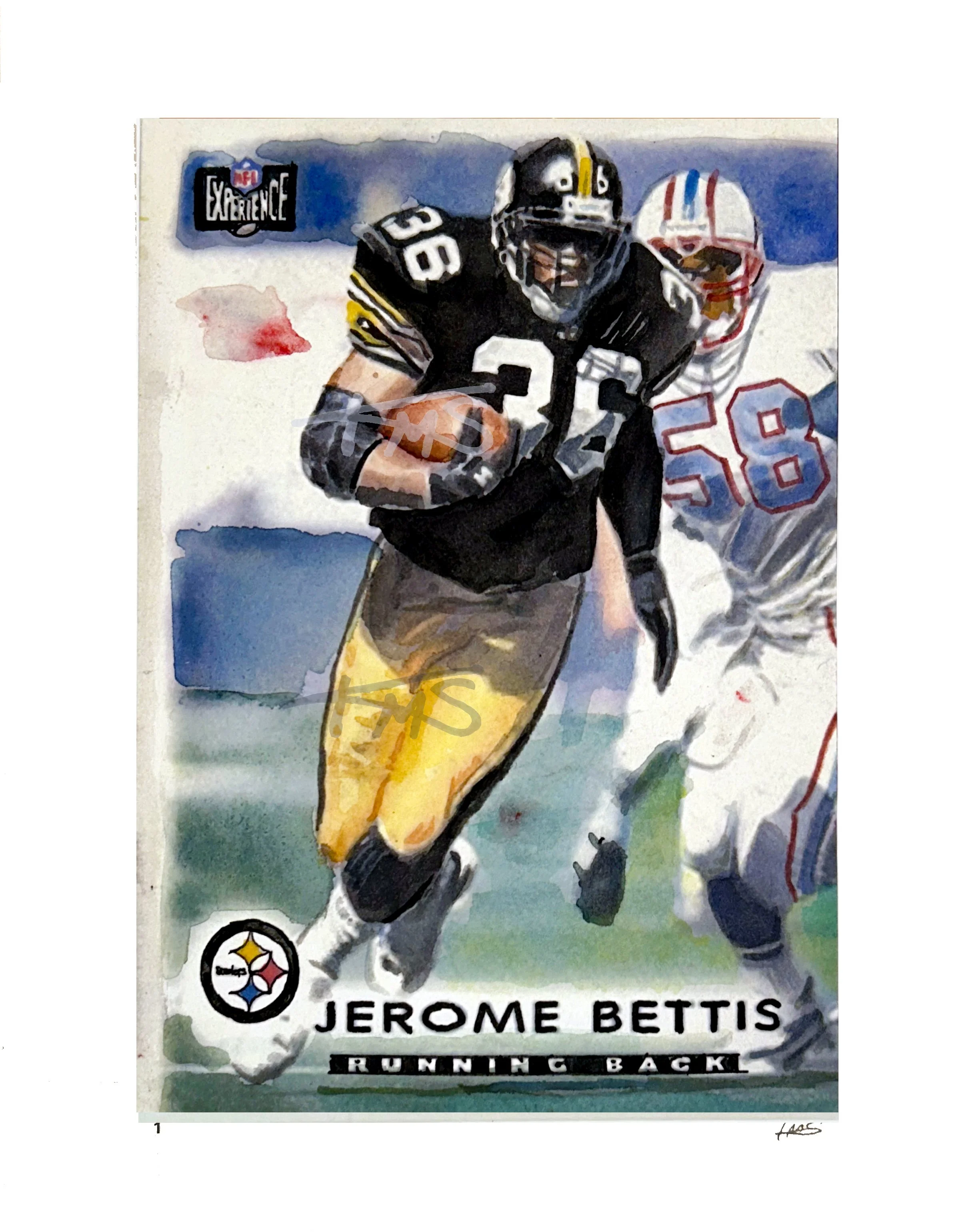 Jerome Bettis - 1997 Score Board NFL Experience Trading Card - Edition of 29
