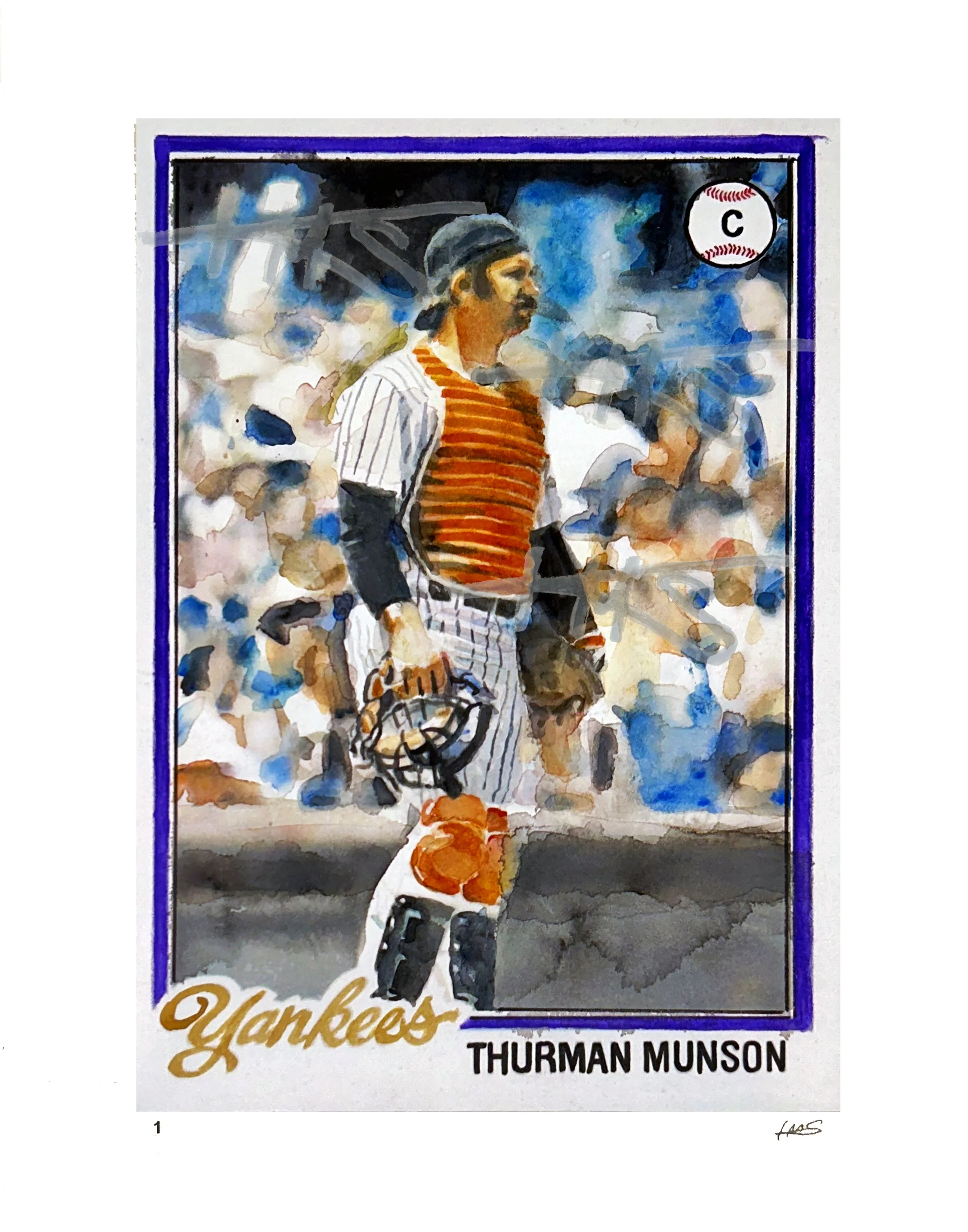 Thurman Munson -1978 Topps Trading Card - Edition of 56