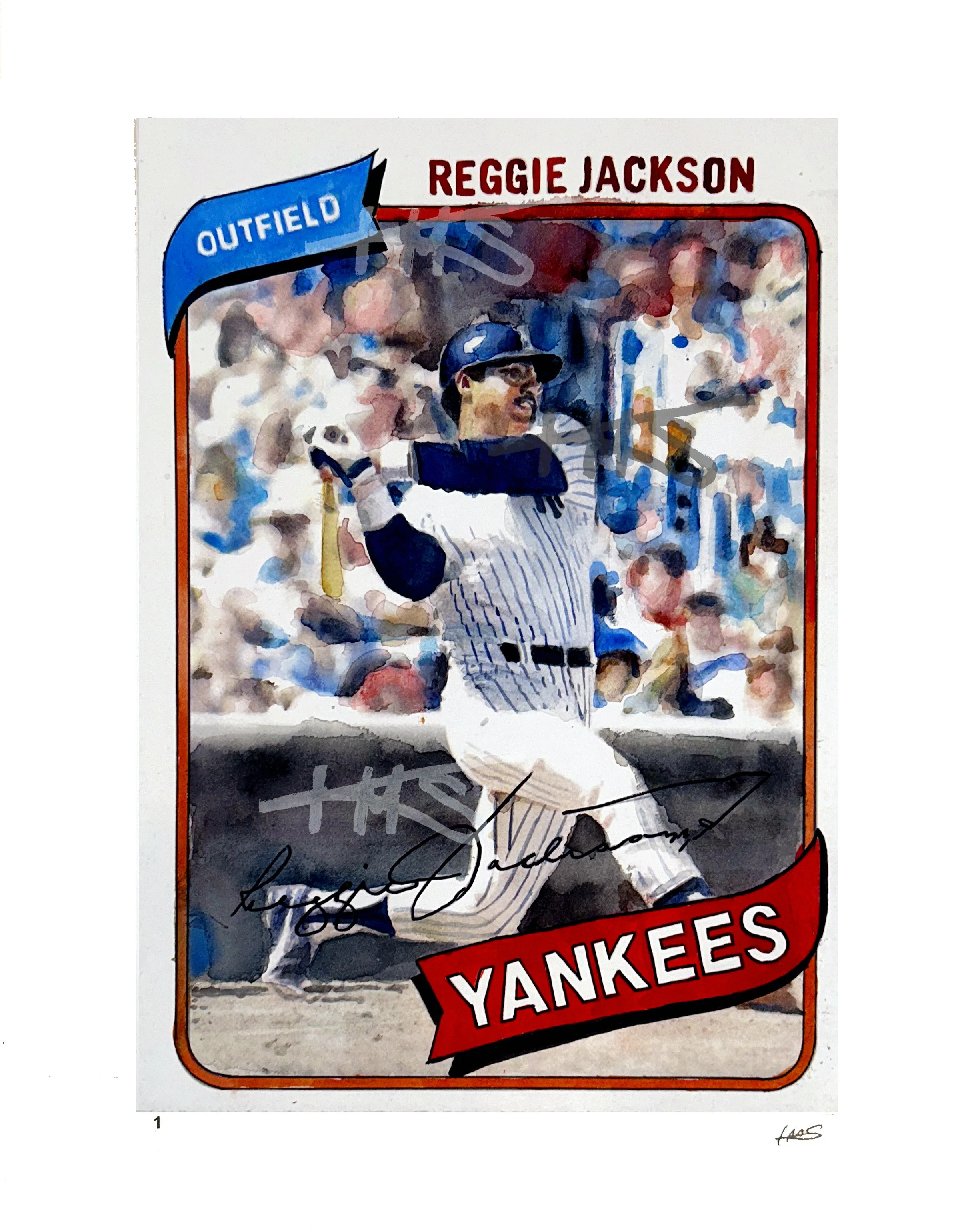 Reggie Jackson - Topps 1978 Trading Card - Edition of 32