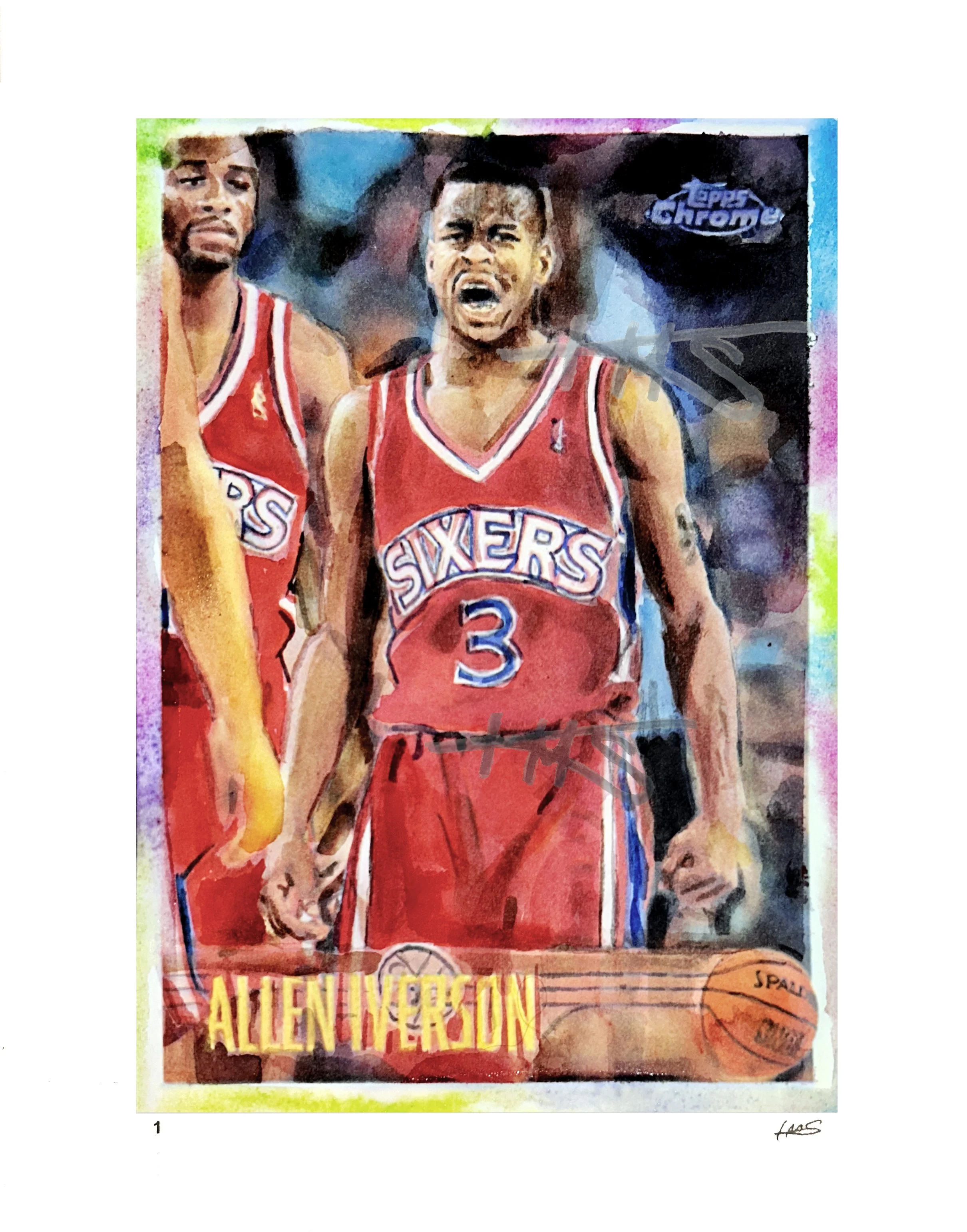 Allen Iverson - Topps Chrome 1996 RC - Edition of 325