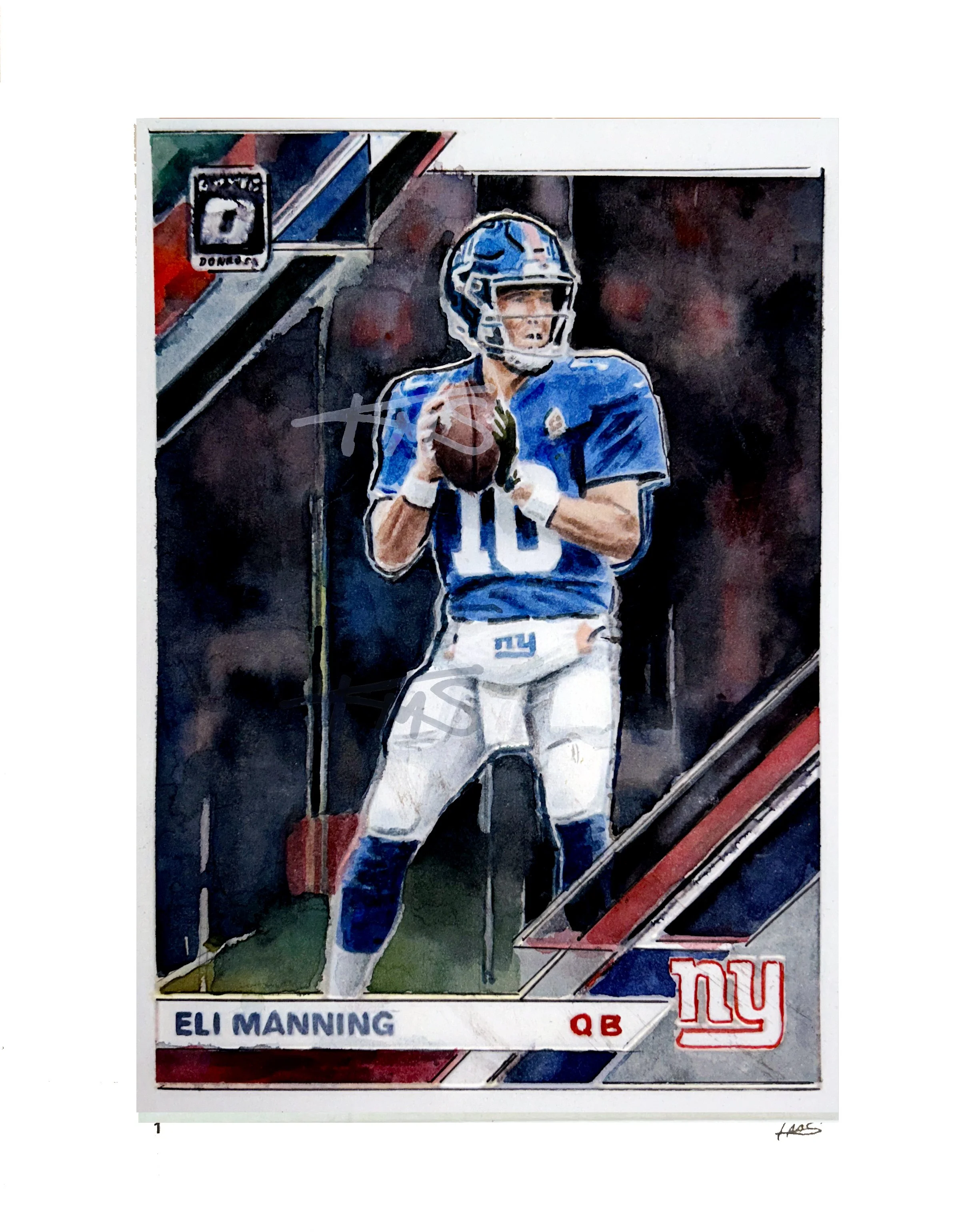 Eli Manning - 2019 Donruss Trading Card - Edition of 100