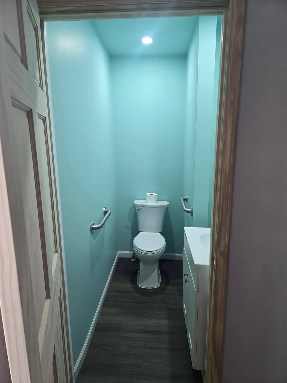 First-floor half-bath addition - Finished
