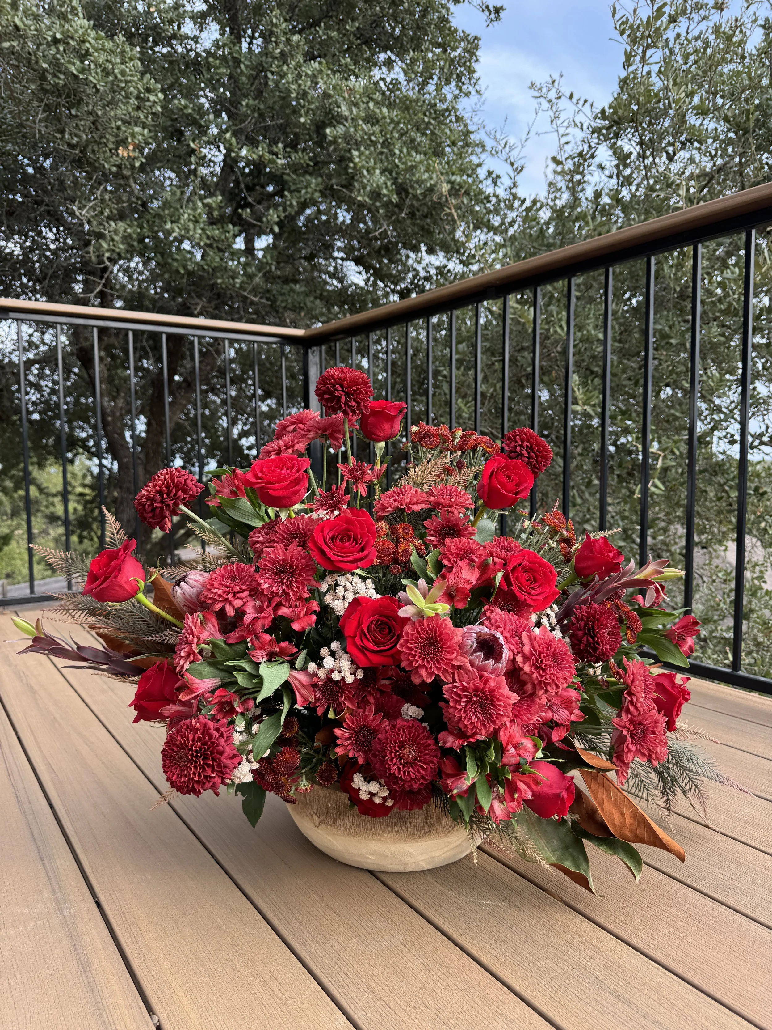 Poppy Bowl Centerpiece