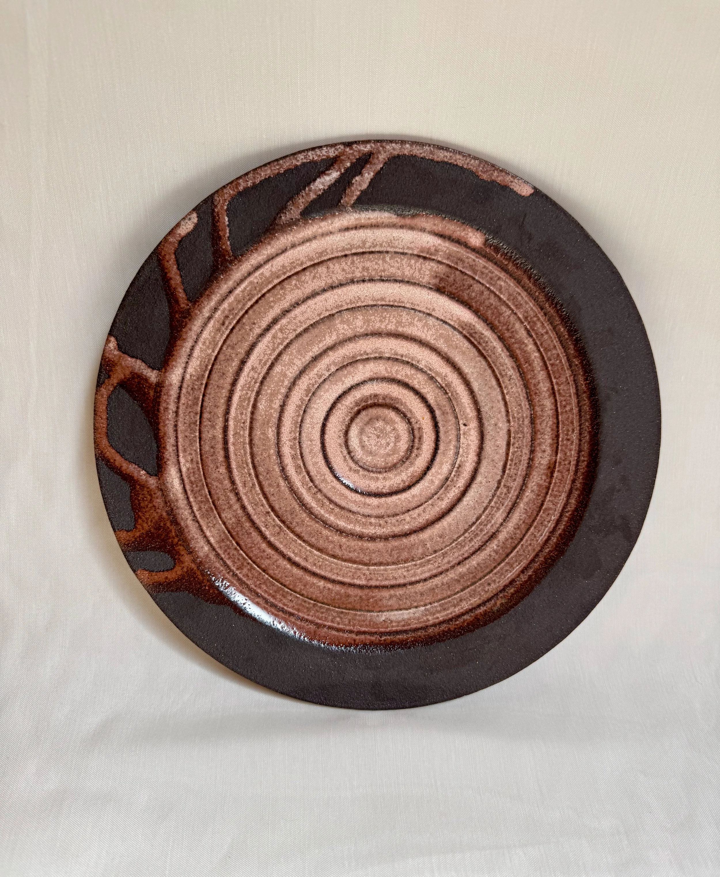 Copper Pink Bullseye Plate