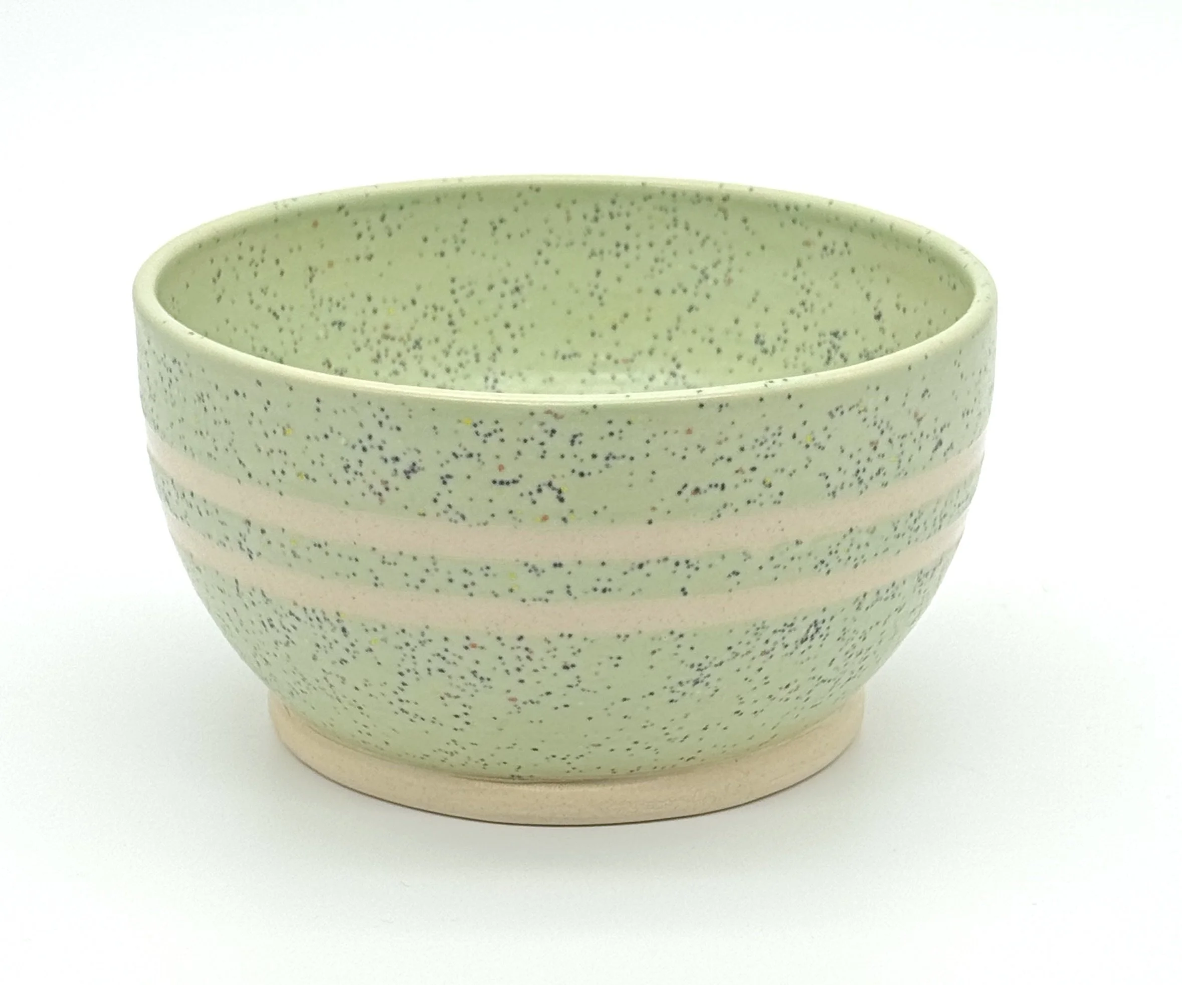 Mint green specked bowl w stripes.jpeg