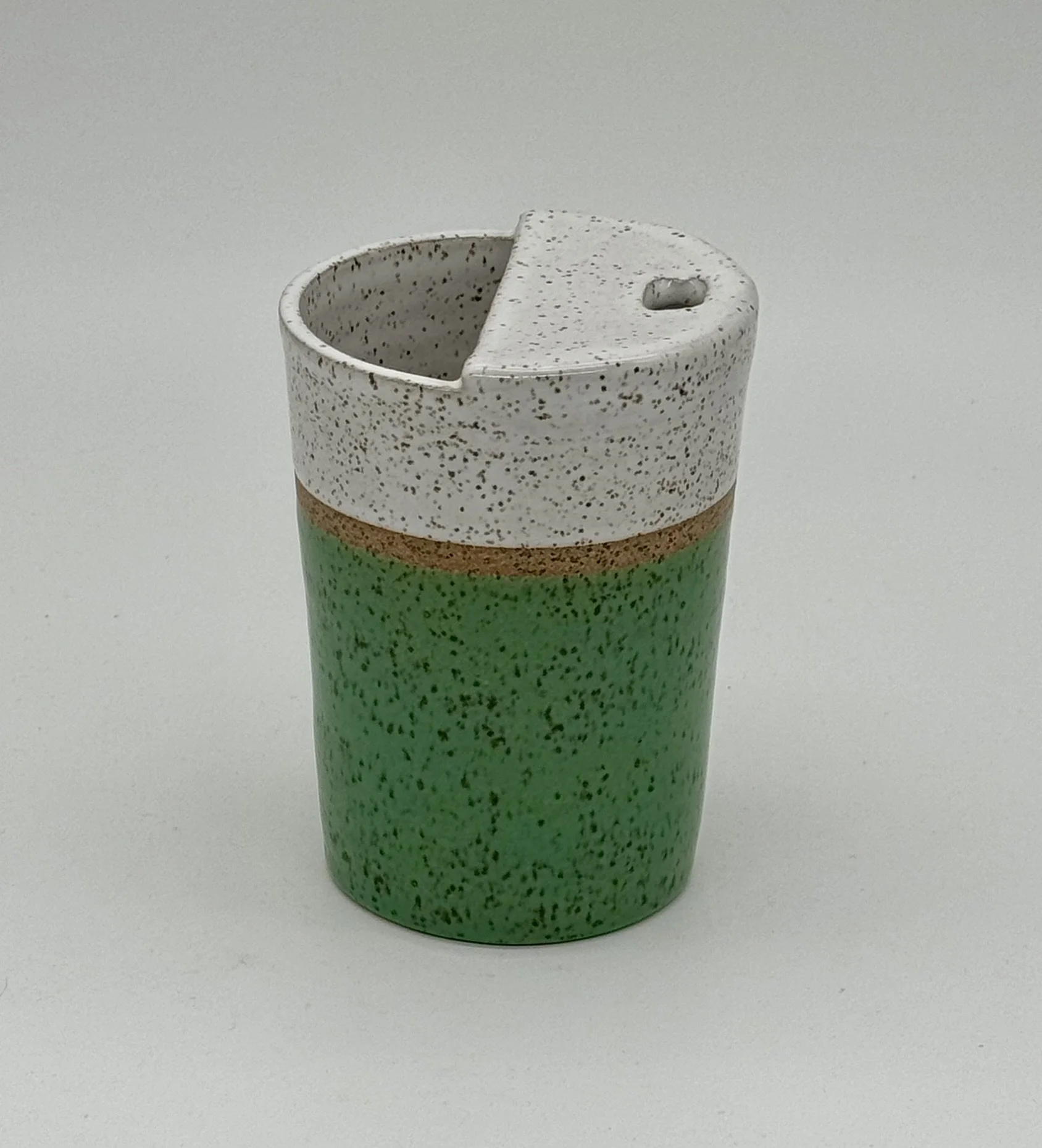 green and white travel mug single.JPEG