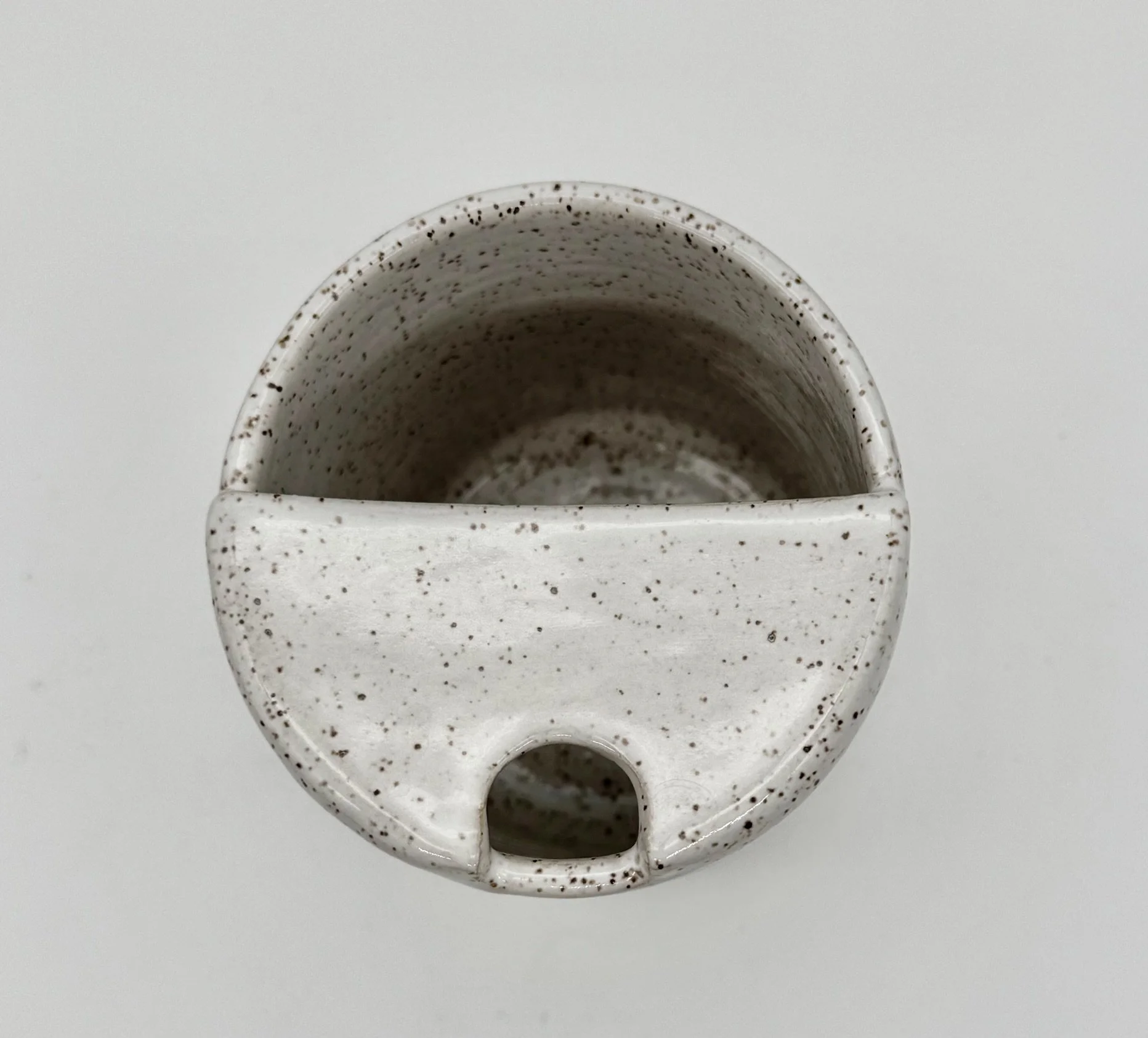 white speckled squat travel mug top view down 1.JPEG