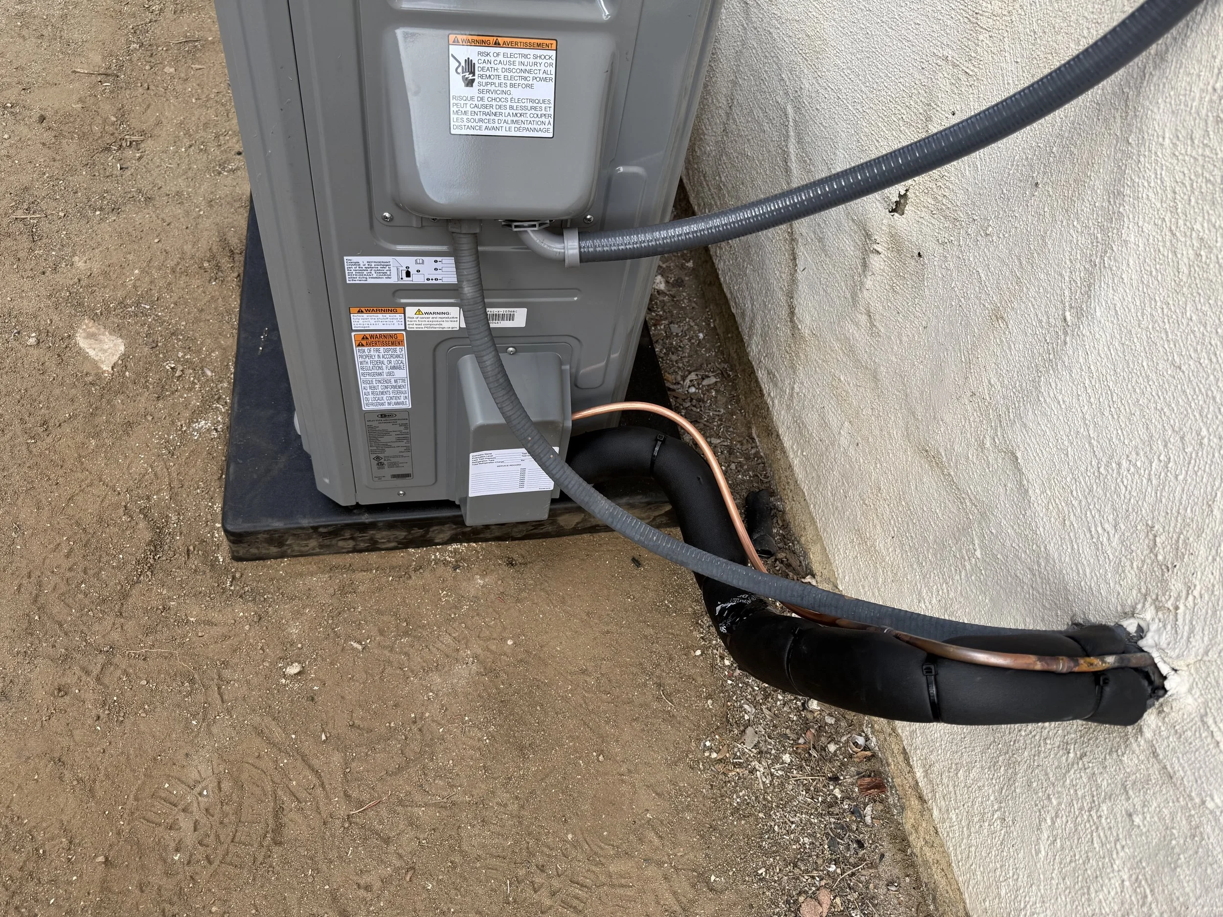 Some Tier 1 Line Set and Wiring install on outdoor AC Unit