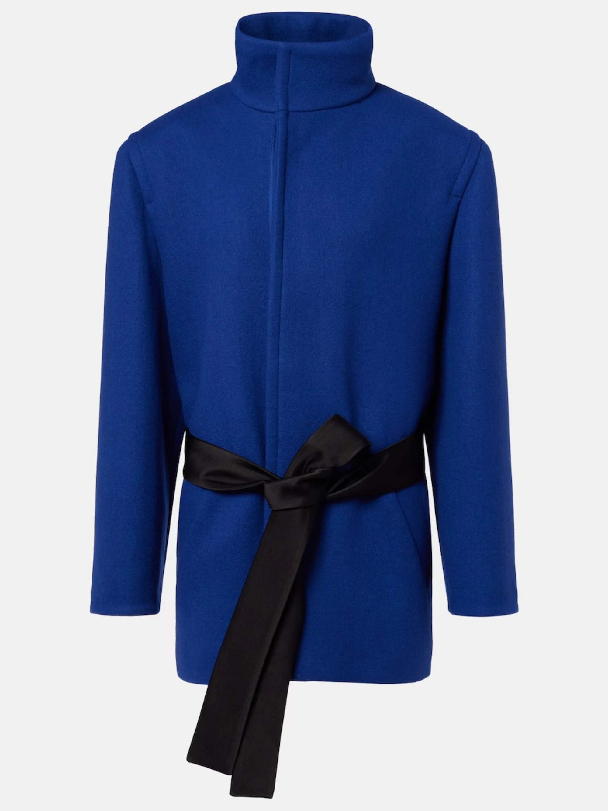 SAINT LAURENT - belted coat