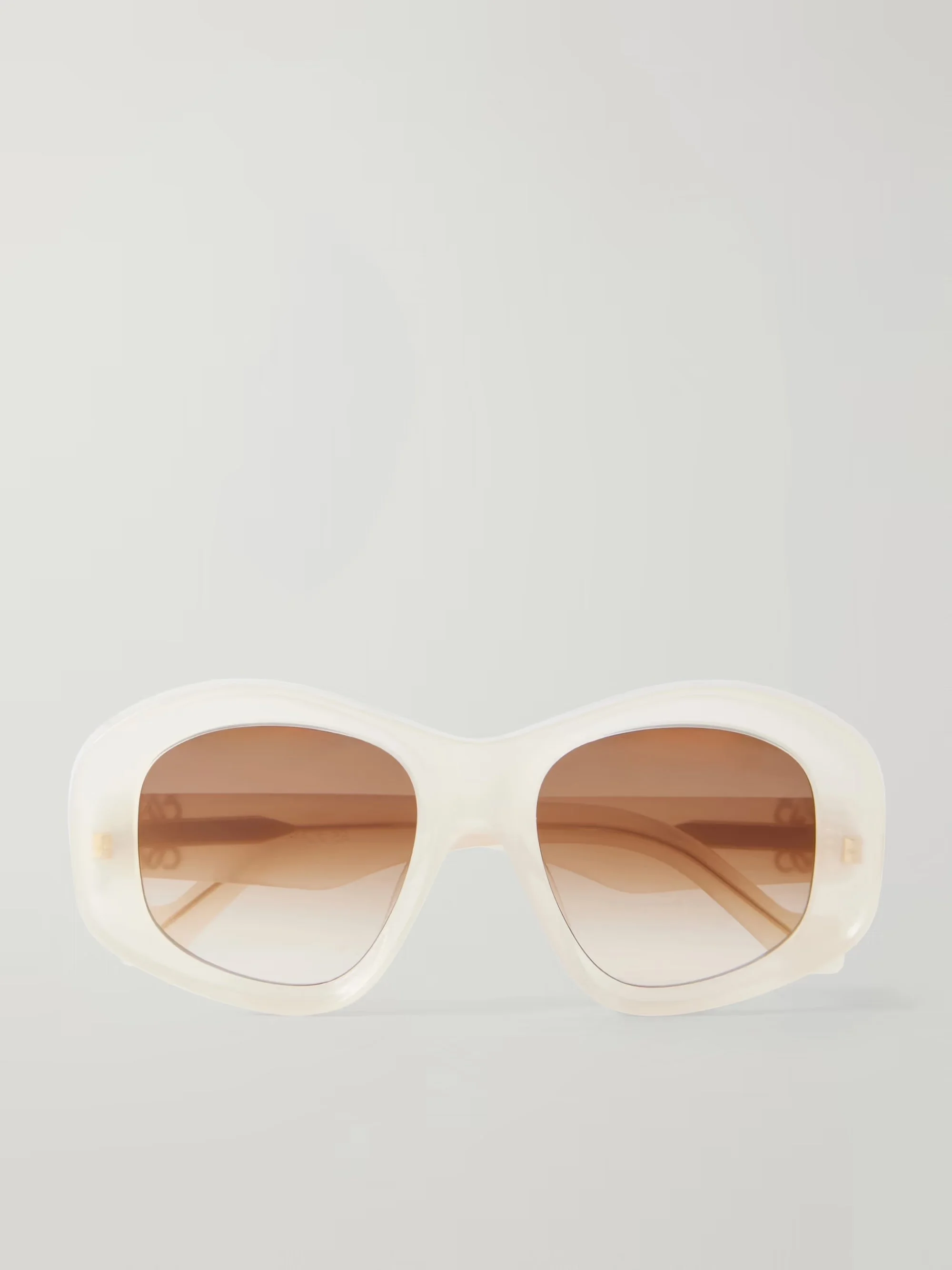 LOEWE EYEWEAR - Anagram round-frame acetate sunglasses