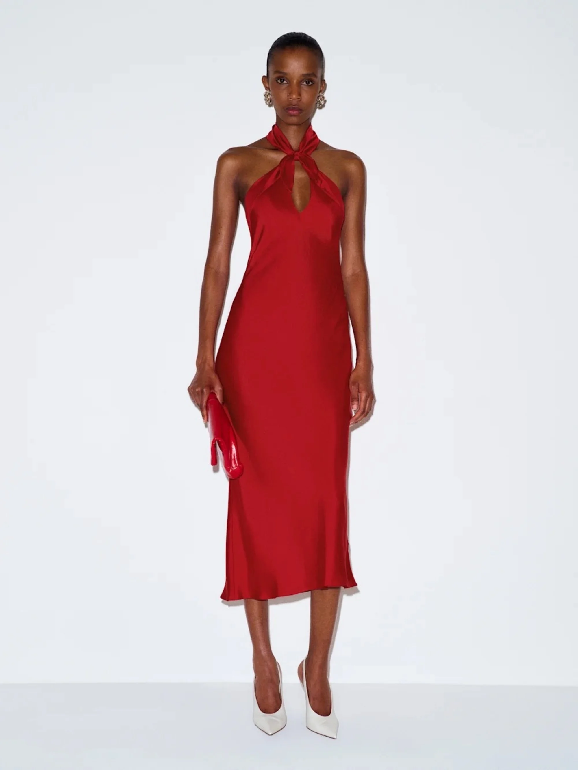REFORMATION - Meli Silk Twill Dress