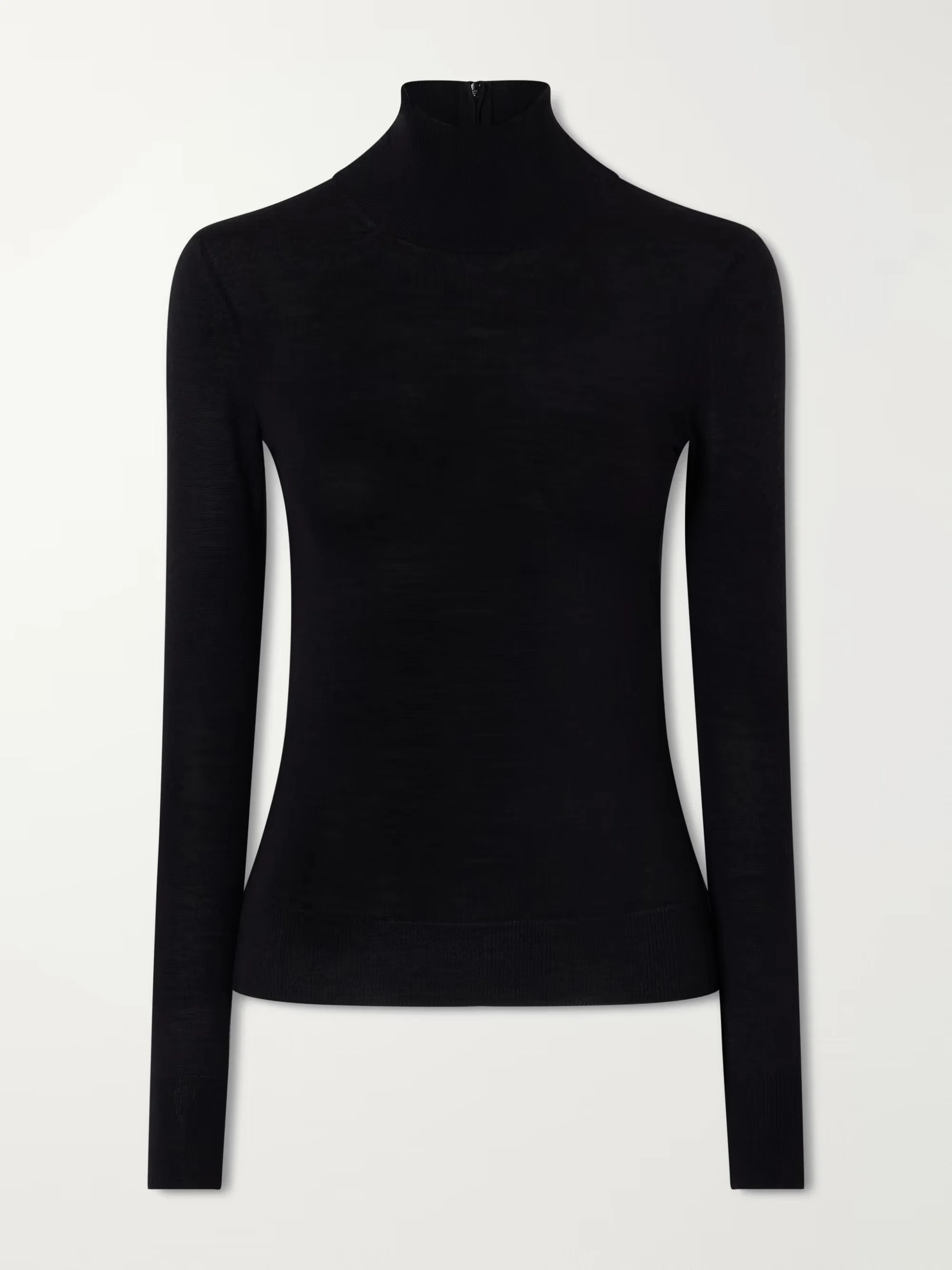 CAROLINA HERRERA - Wool and silk-blend turtleneck sweater