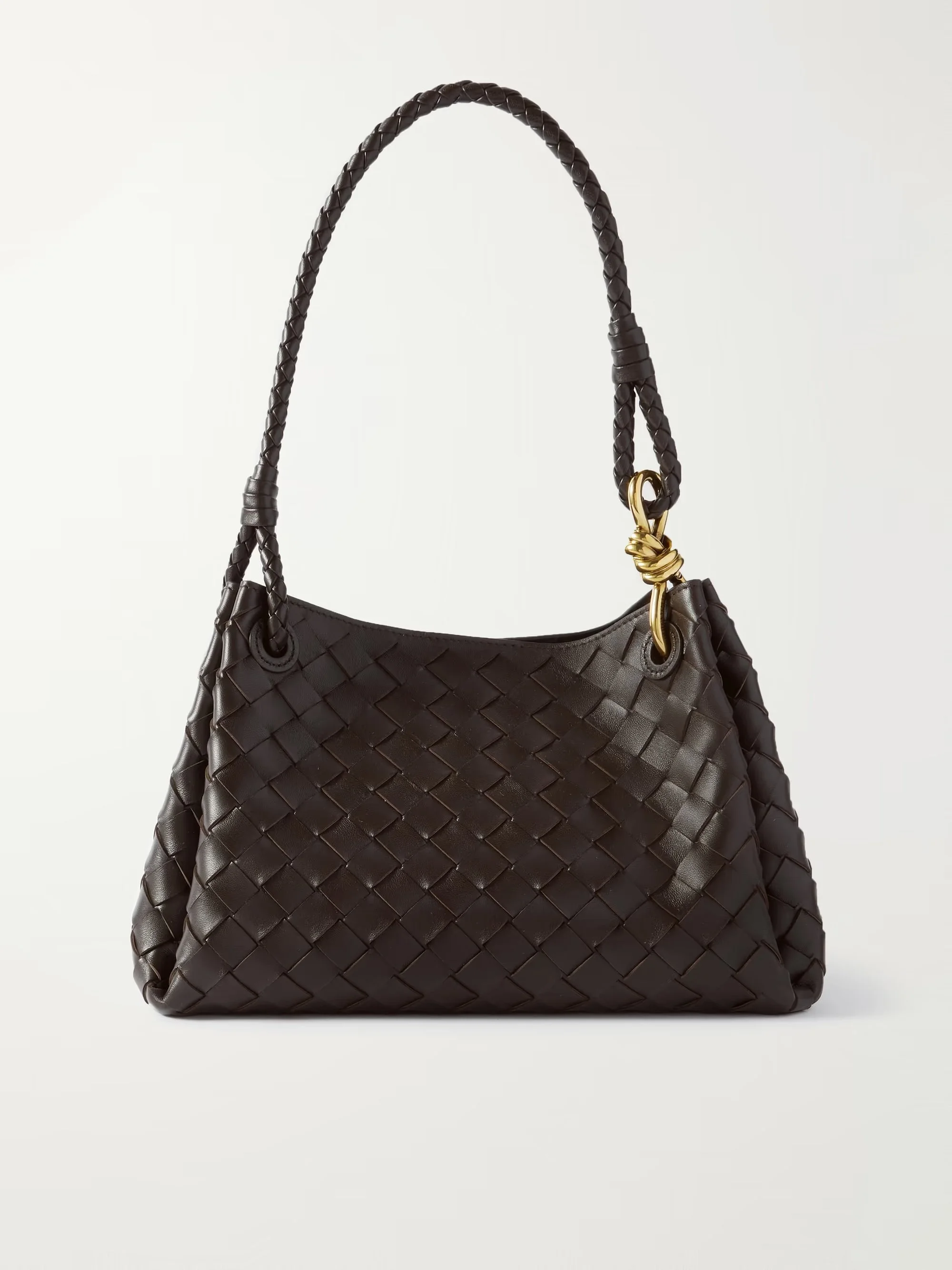 BOTTEGA VENETA - Parachute medium Intrecciato leather shoulder bag