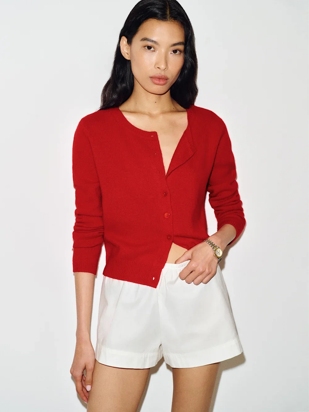 REFORMATION - Clara Cashmere Crew Cardigan