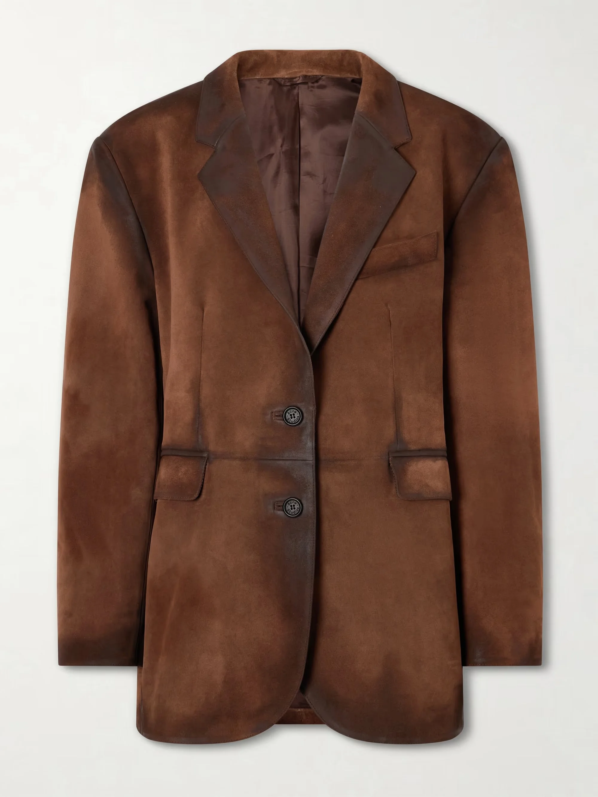 ACNE STUDIOS - Distressed suede blazer