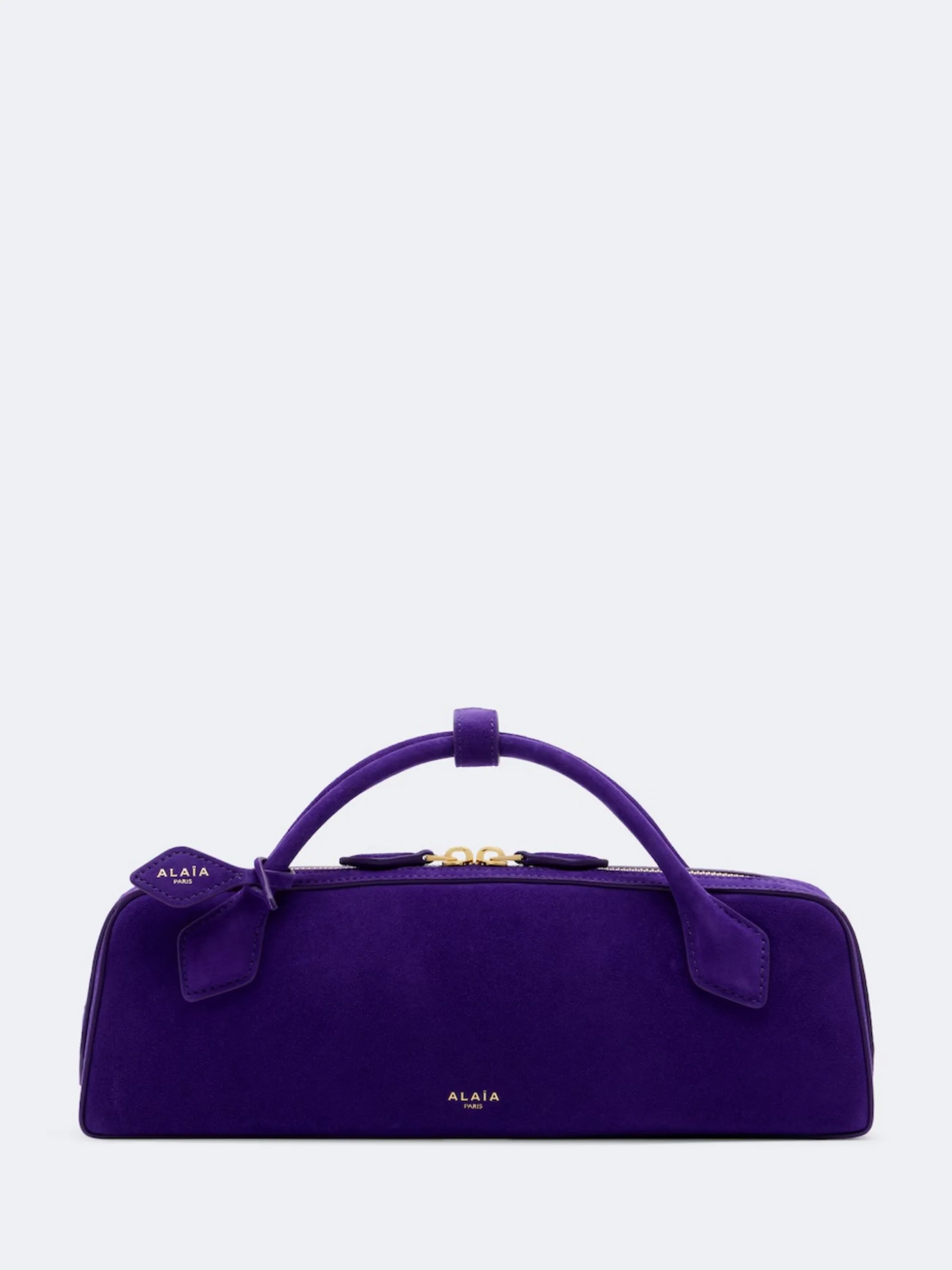 ALAÏA - Le Teckel Small suede clutch