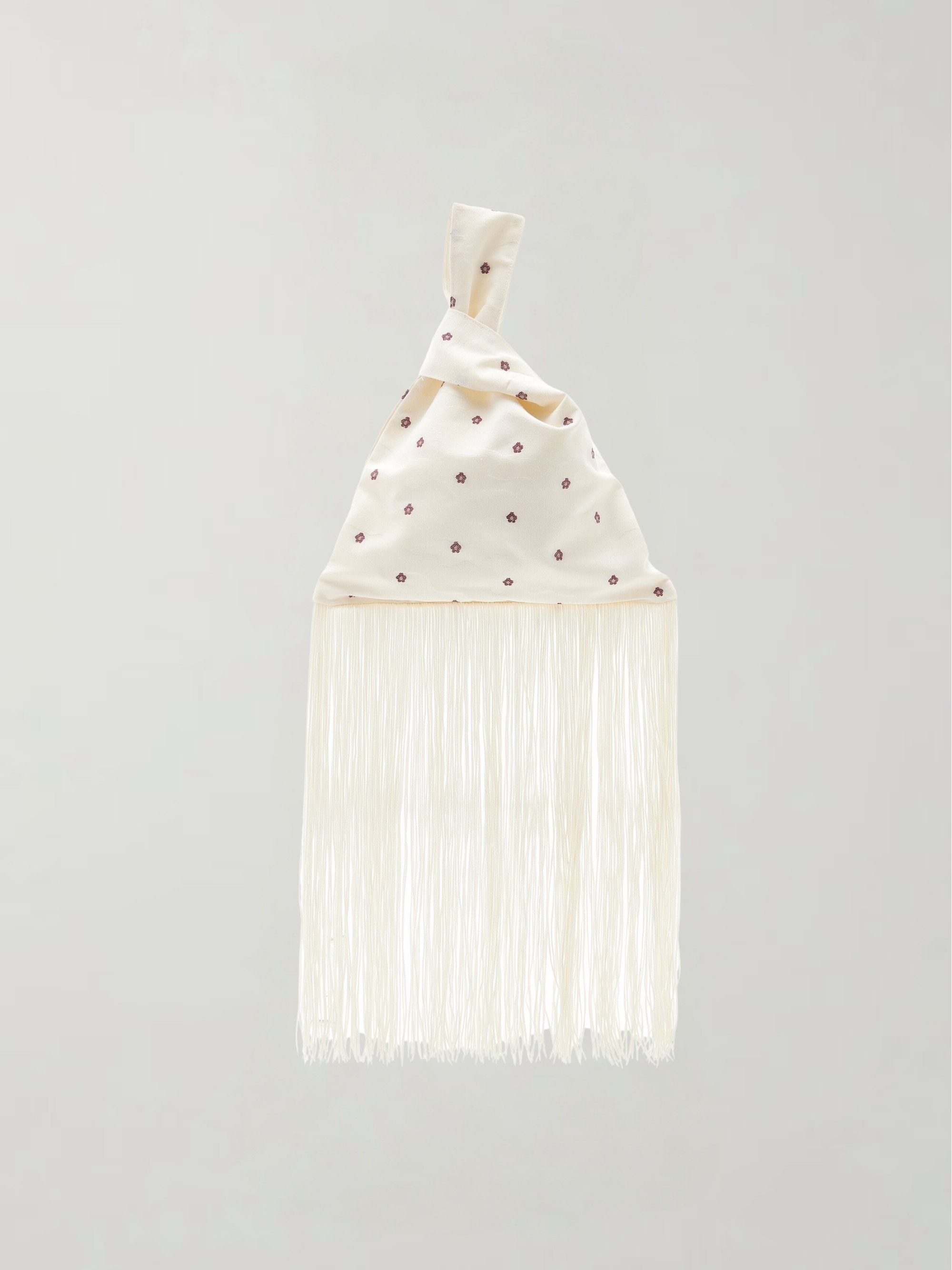 MÉLISSE - The Rose Bud Embroidered Moire Knot Bag