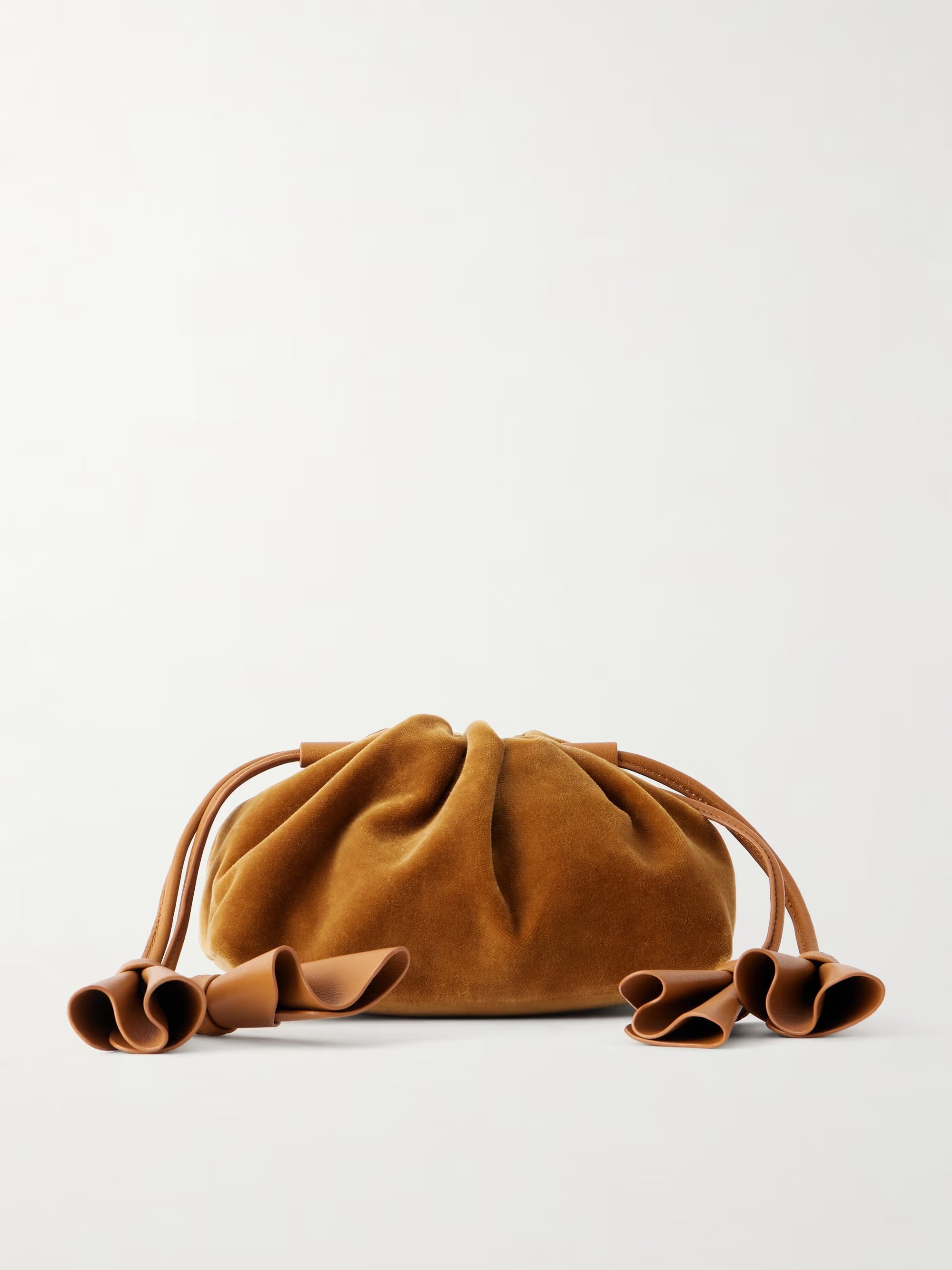 ZIMMERMANN - Cloud 91 small leather-trimmed velvet clutch