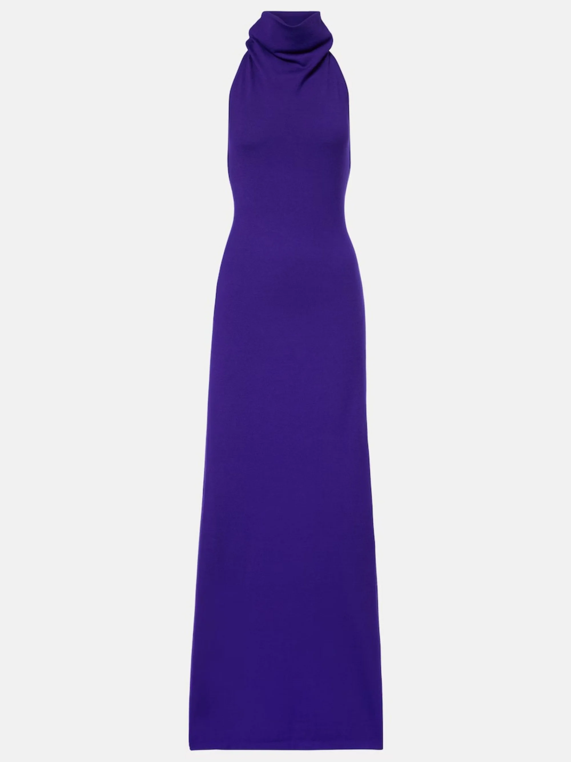 TOM FORD - Halterneck cashmere-blend gown