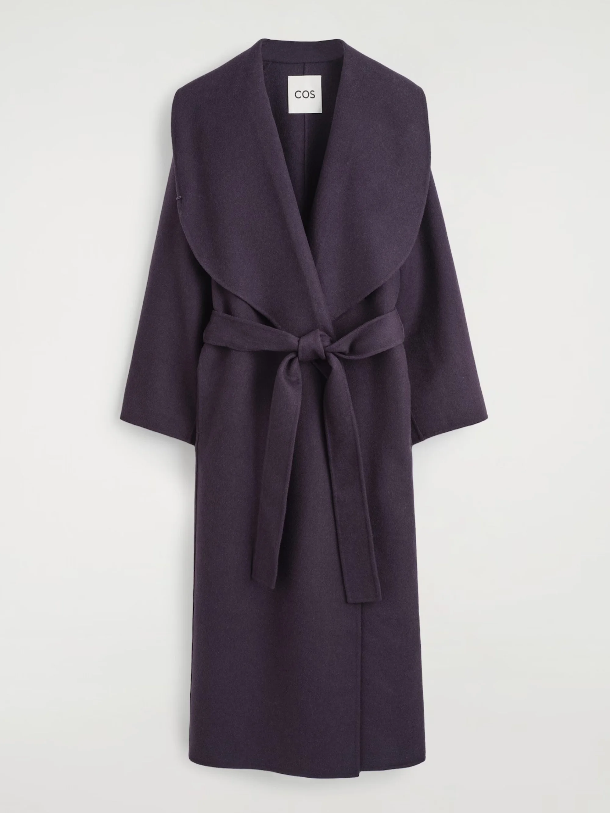 COS - DOUBLE-FACED WOOL SHAWL-COLLAR COAT