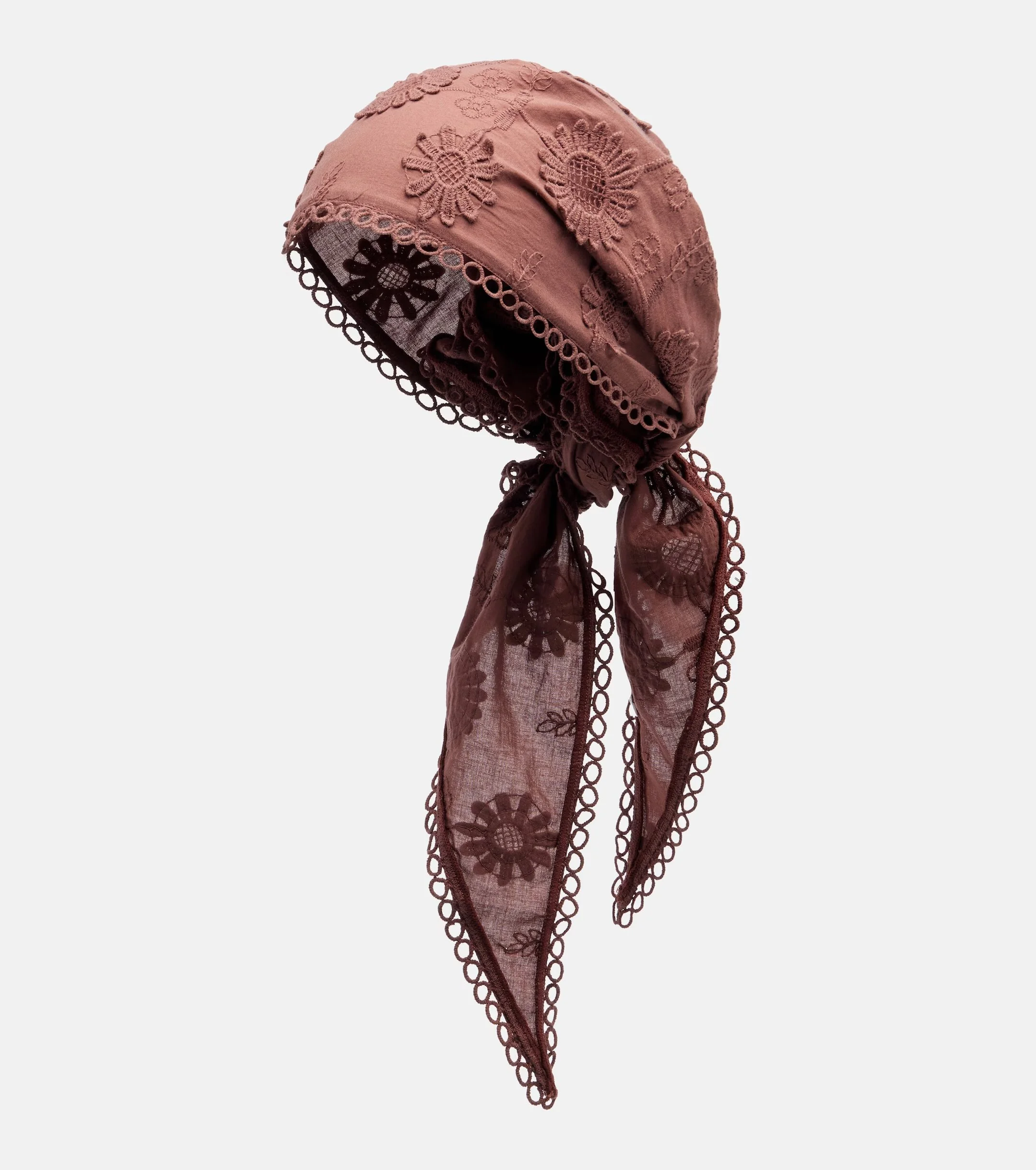Poupette St Barth - Aura embroidered cotton scarf
