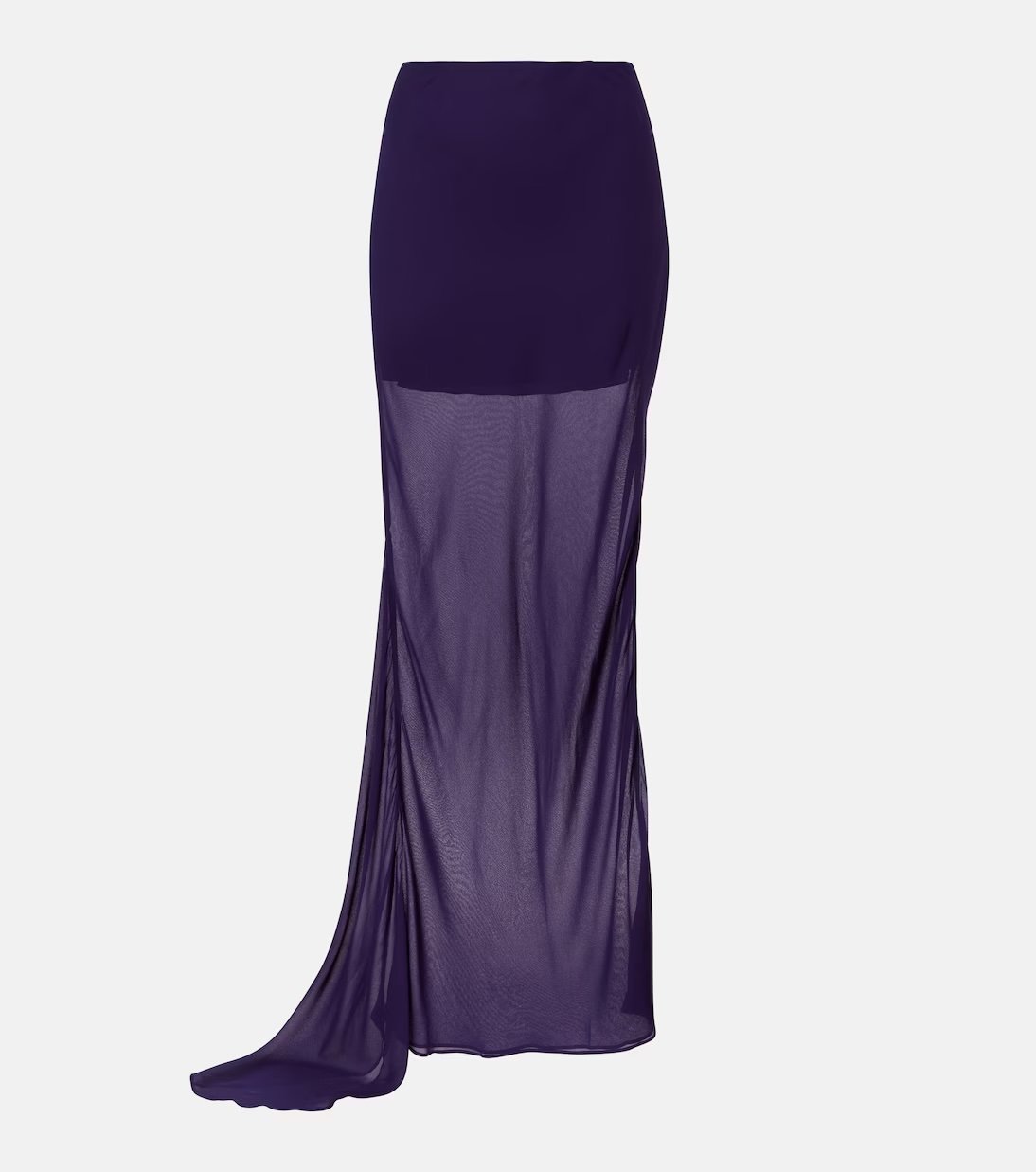 De La Vali - Diosa georgette maxi skirt