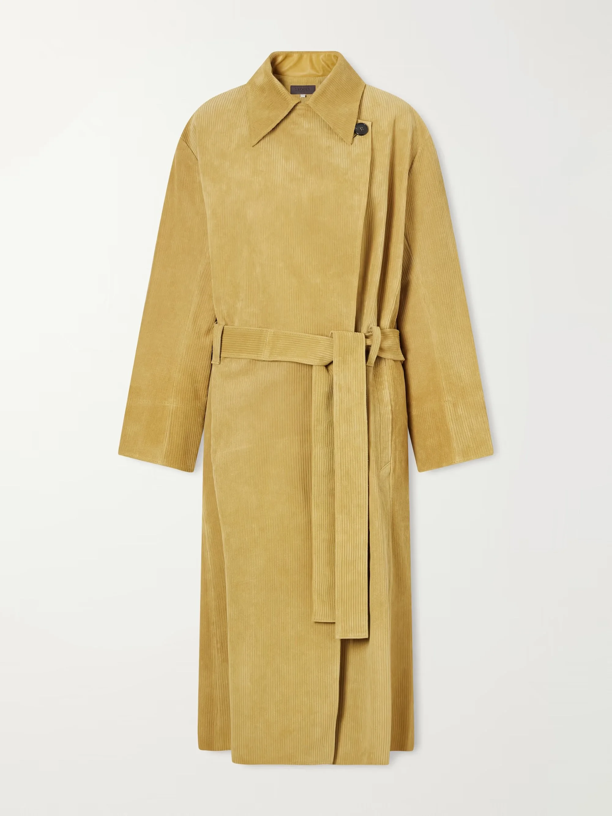 STOULS - Wyatt belted corduroy suede coat