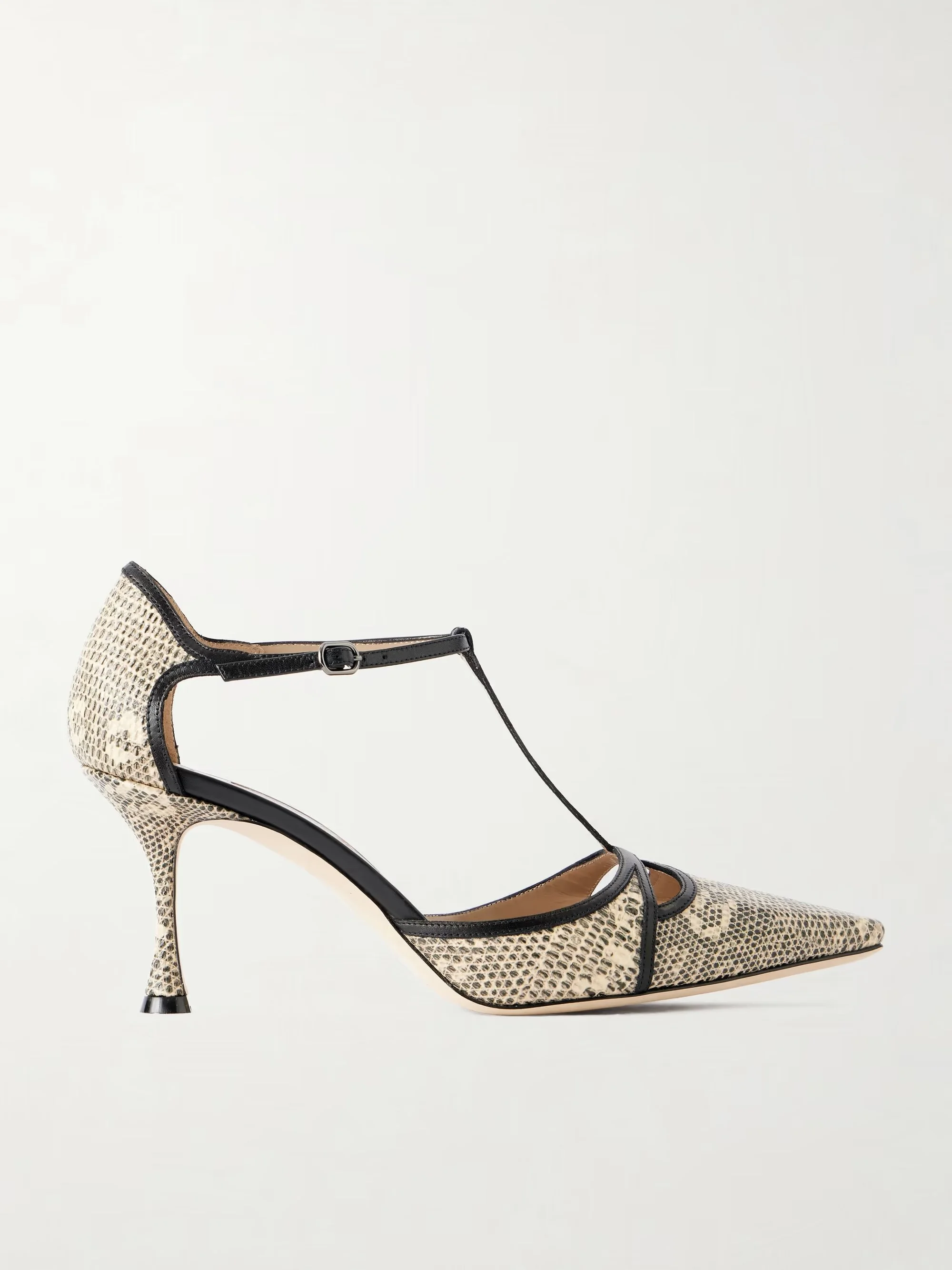 MANOLO BLAHNIK - Gish 70 lizard-effect leather pumps