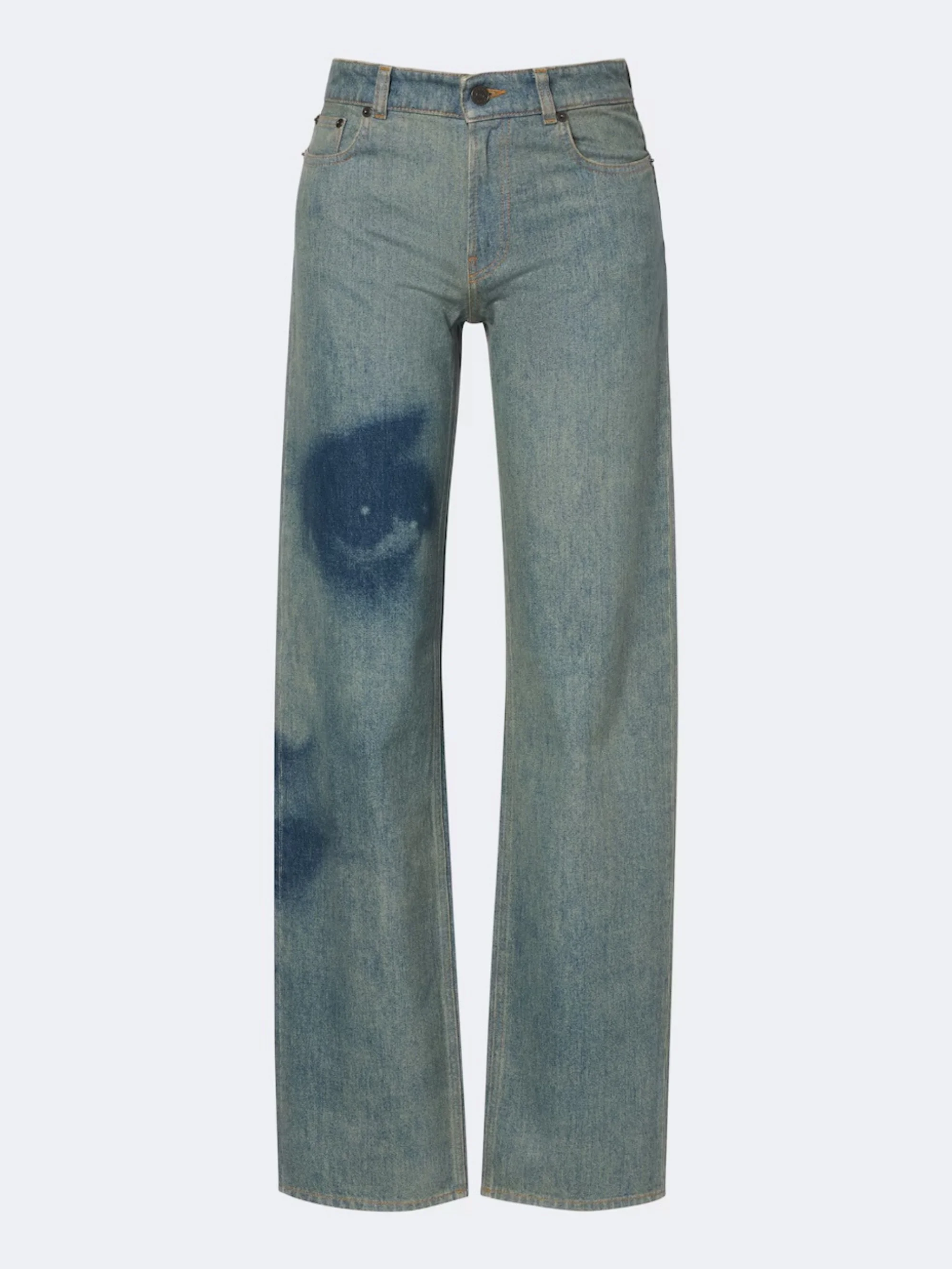 JEAN PAUL GAULTIER - Printed straight jeans