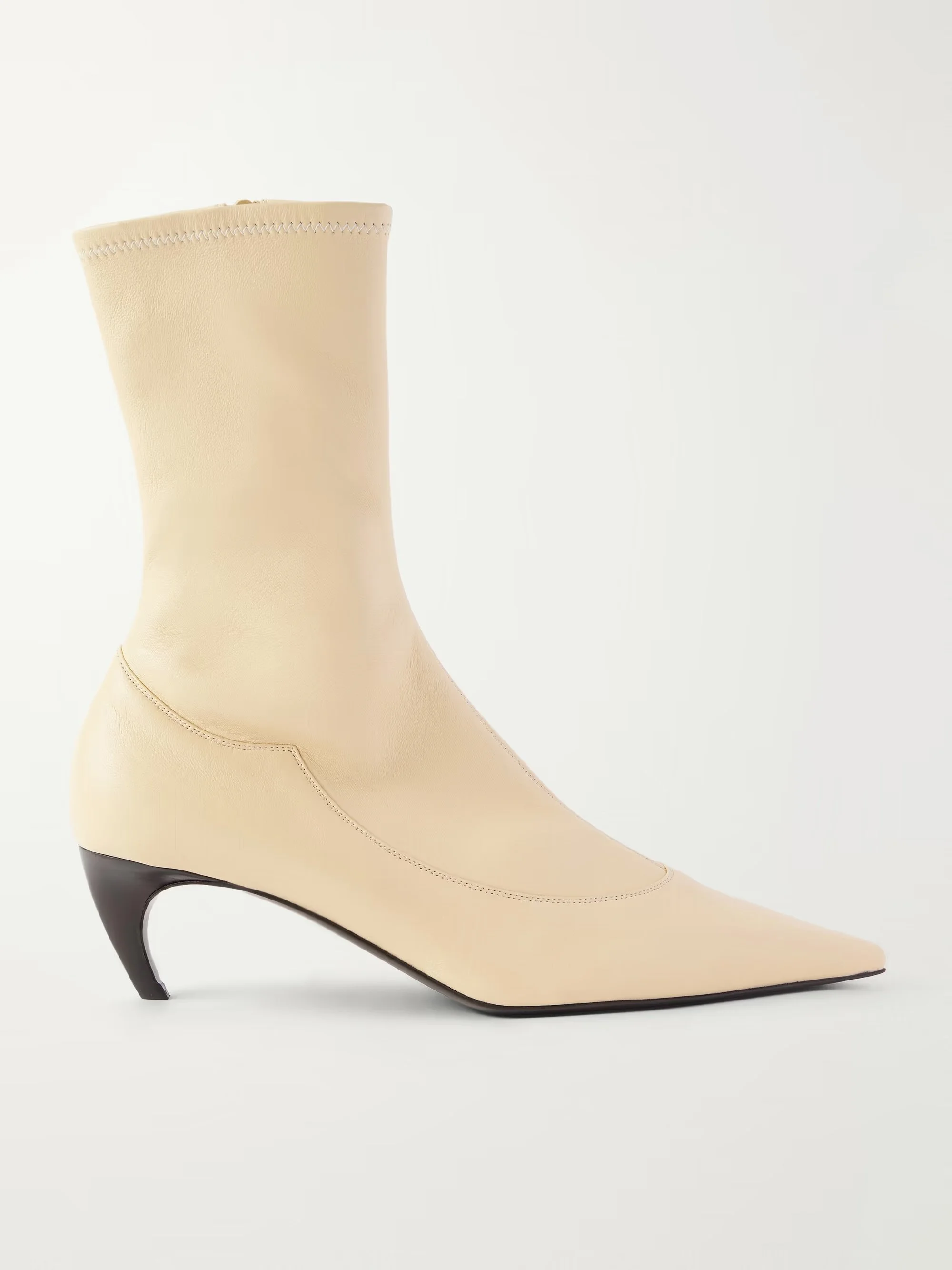 KHAITE - Valerie leather ankle boots