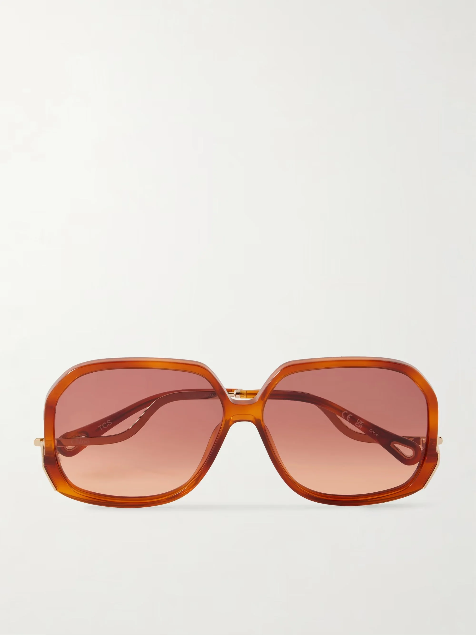 CHLOÉ EYEWEAR - Square-frame acetate sunglasses