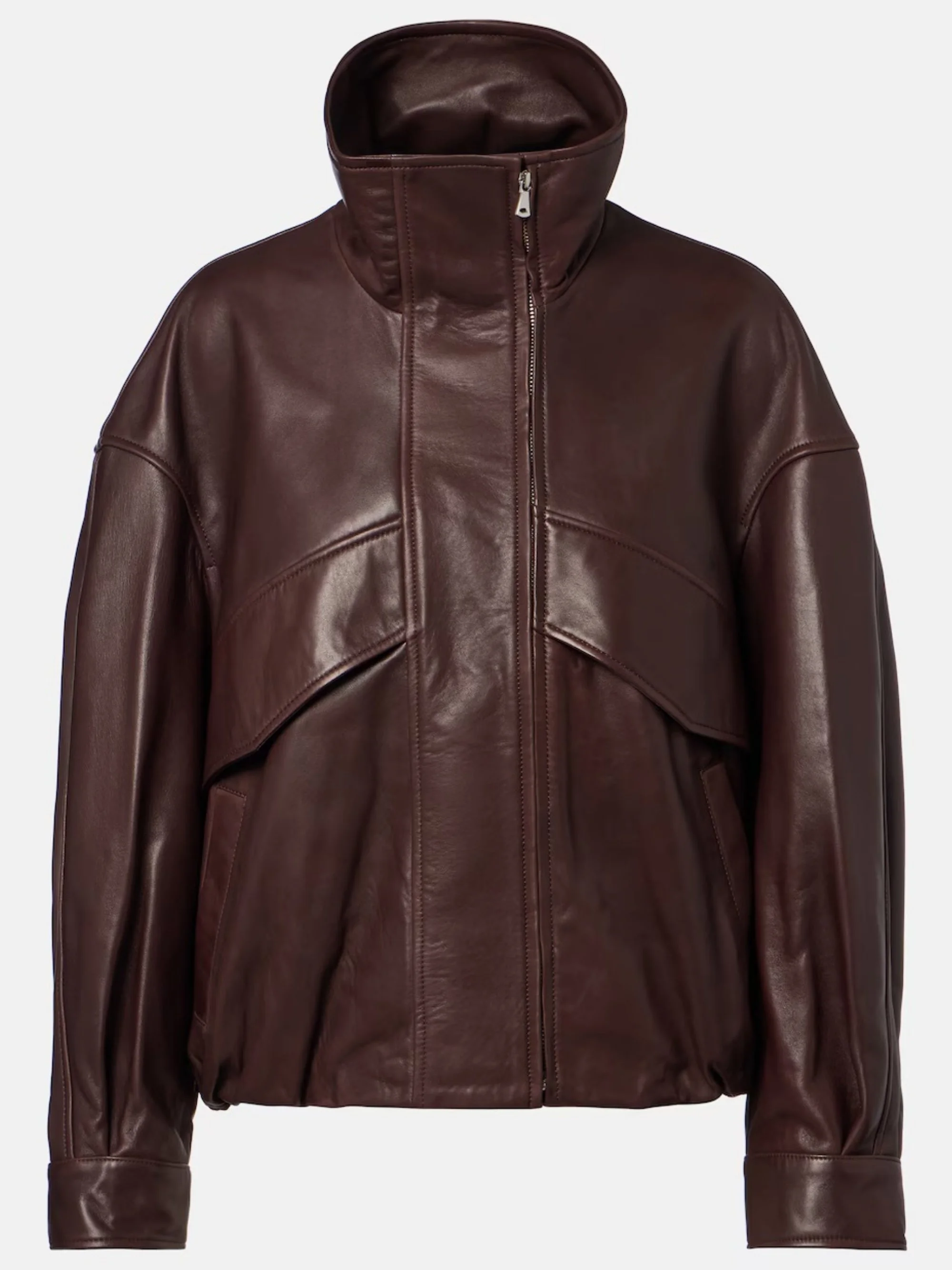 NOUR HAMMOUR - Roland leather bomber jacket