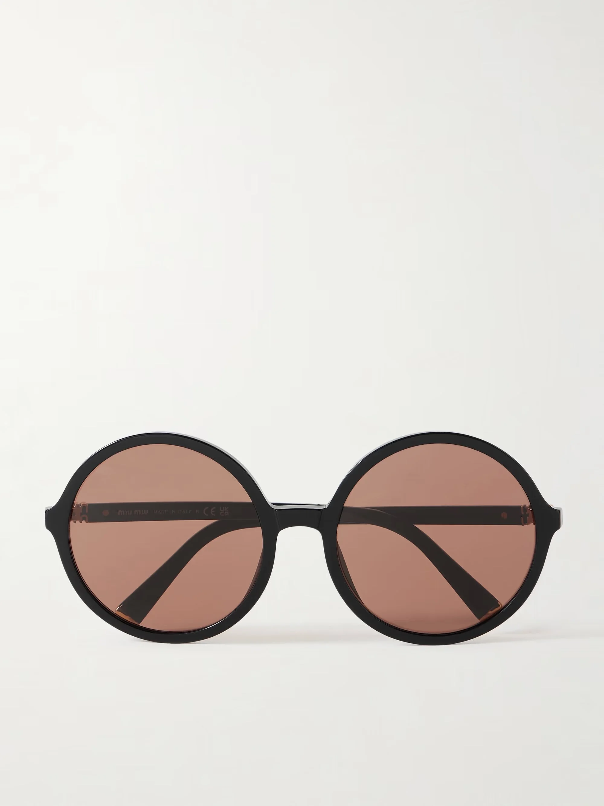 MIU MIU - Round-frame acetate sunglasses