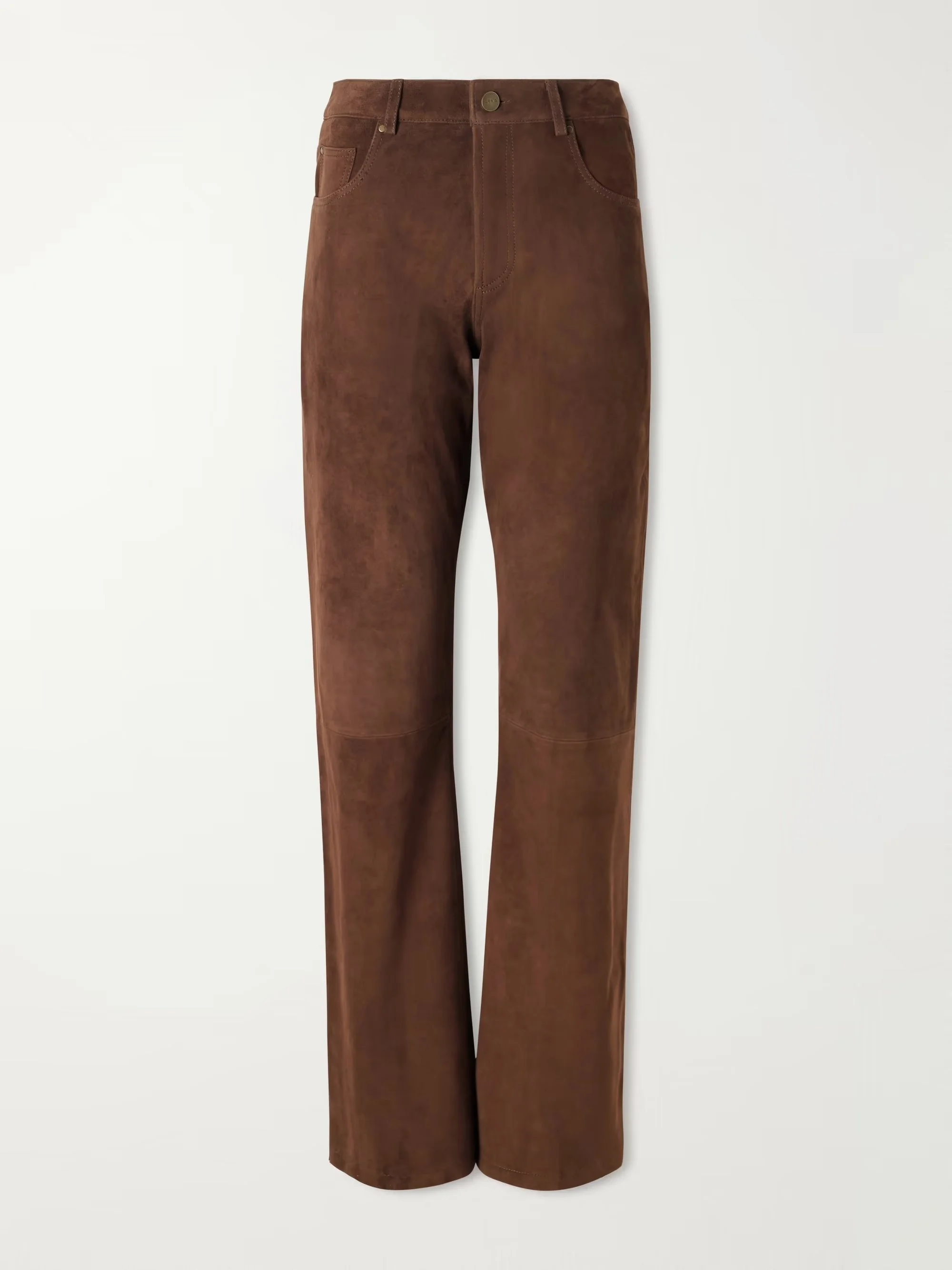 ARMA - Jean suede straight-leg pants