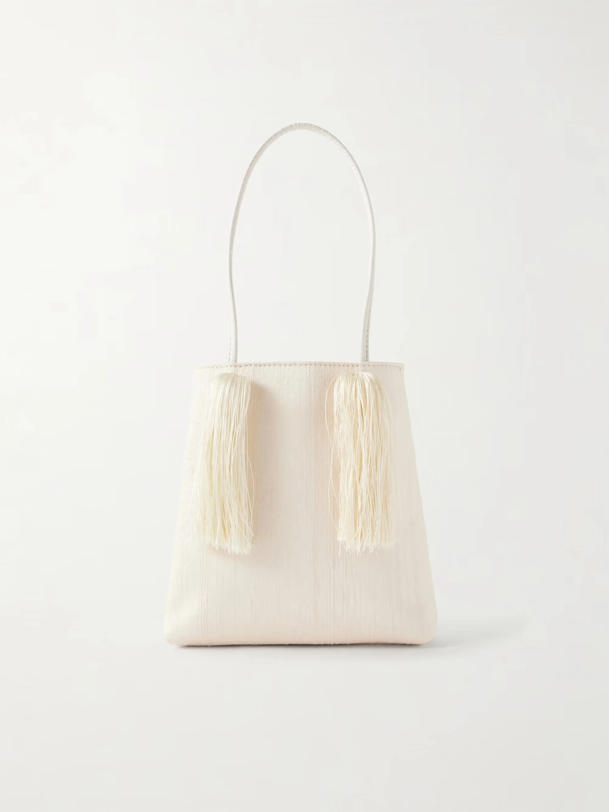 LE SUNDIAL - Le Salon tasseled dupioni clutch