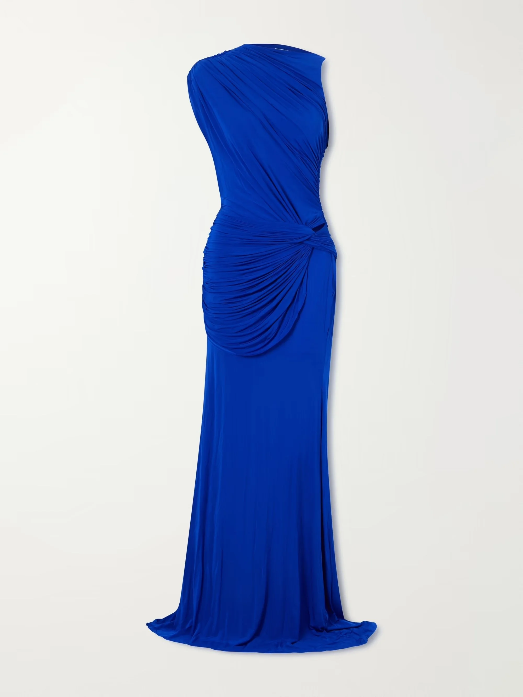 ALEX PERRY - Asymmetric gathered stretch-jersey gown