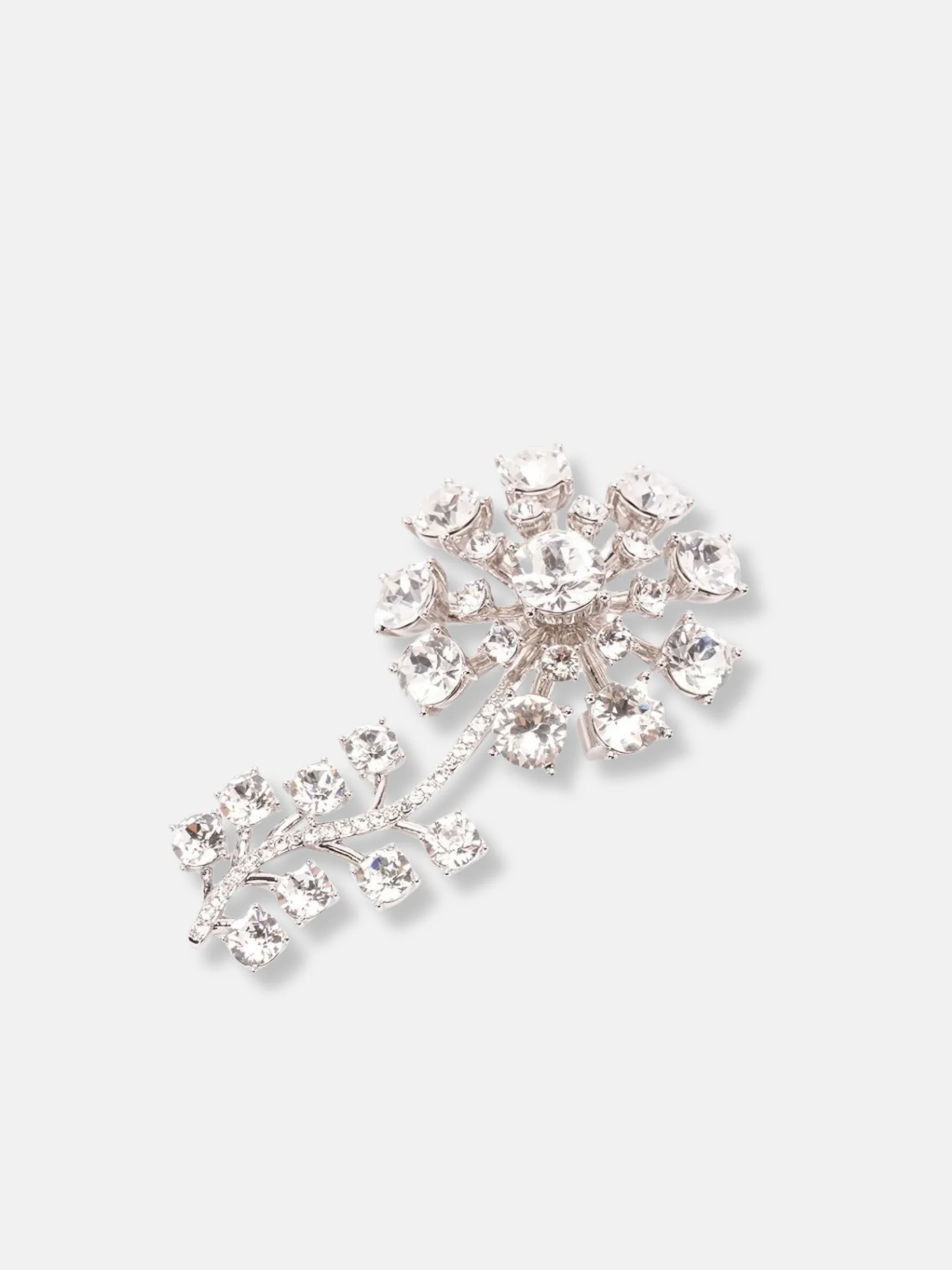 SELF PORTRAIT - Crystal-embelished floral brooch