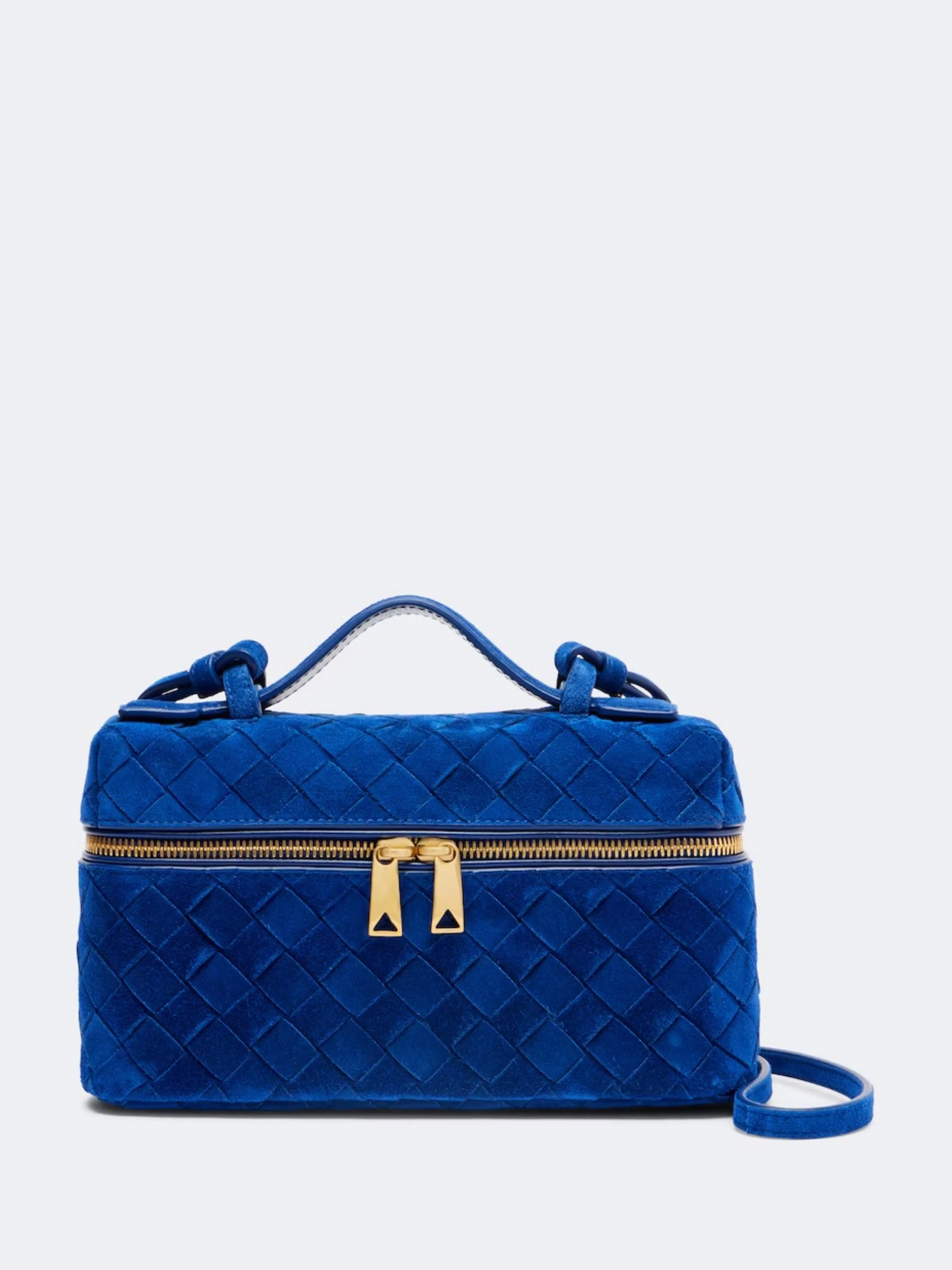 BOTTEGA VENETA - Bang Bang Intrecciato suede vanity bag