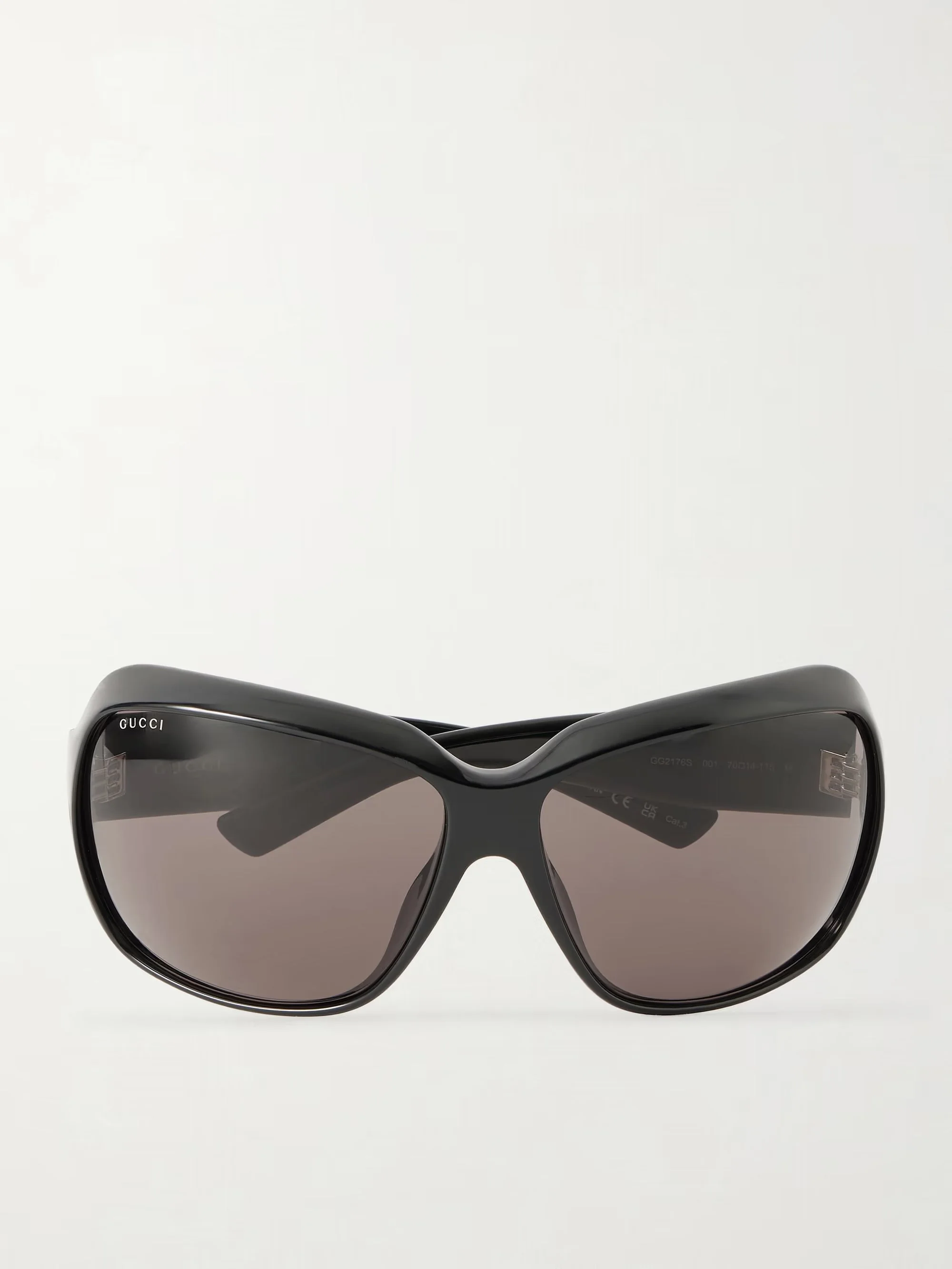 GUCCI - Oval cat-eye acetate sunglasses