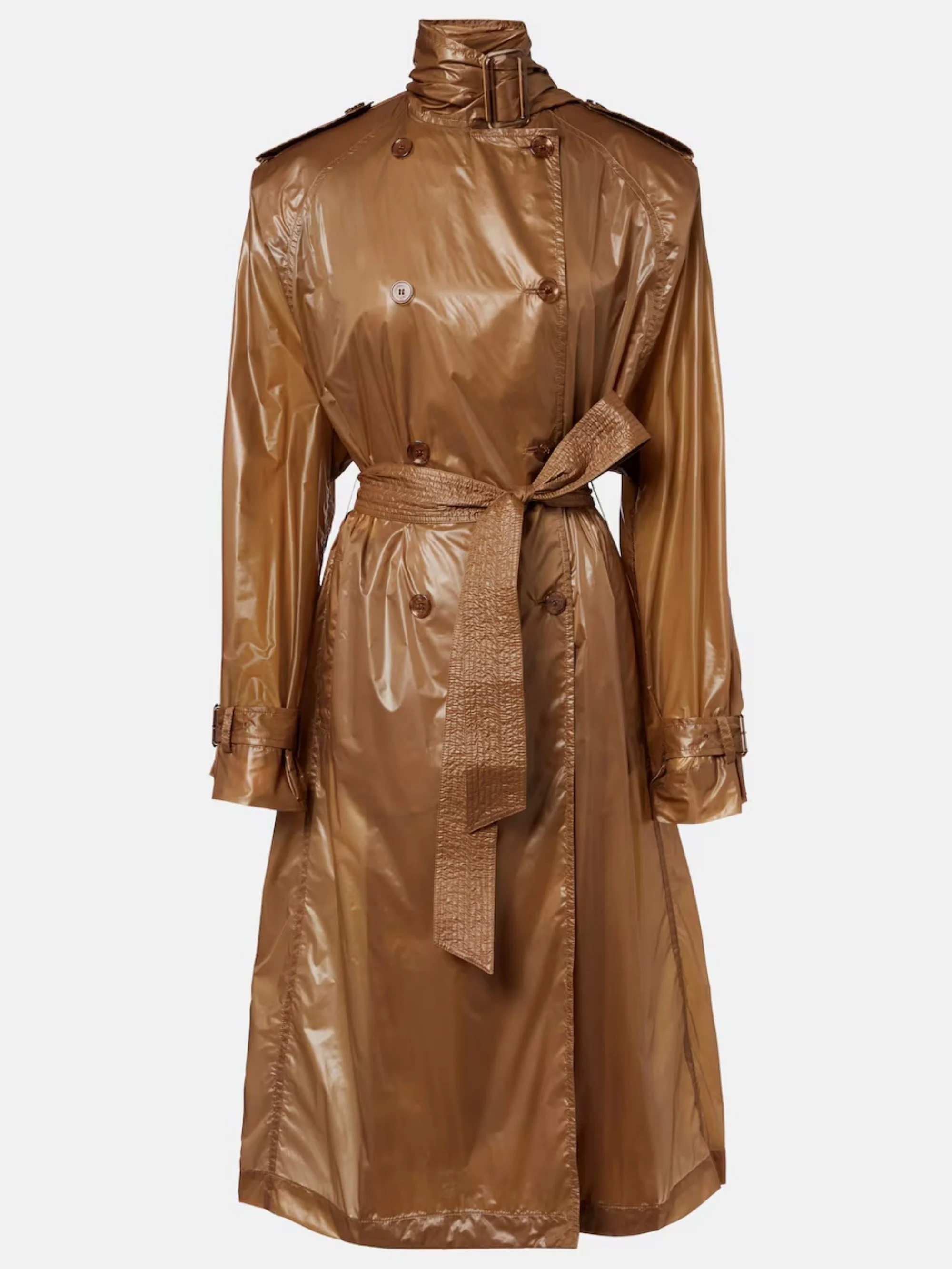 SAINT LAURENT - Tie-neck trench coat