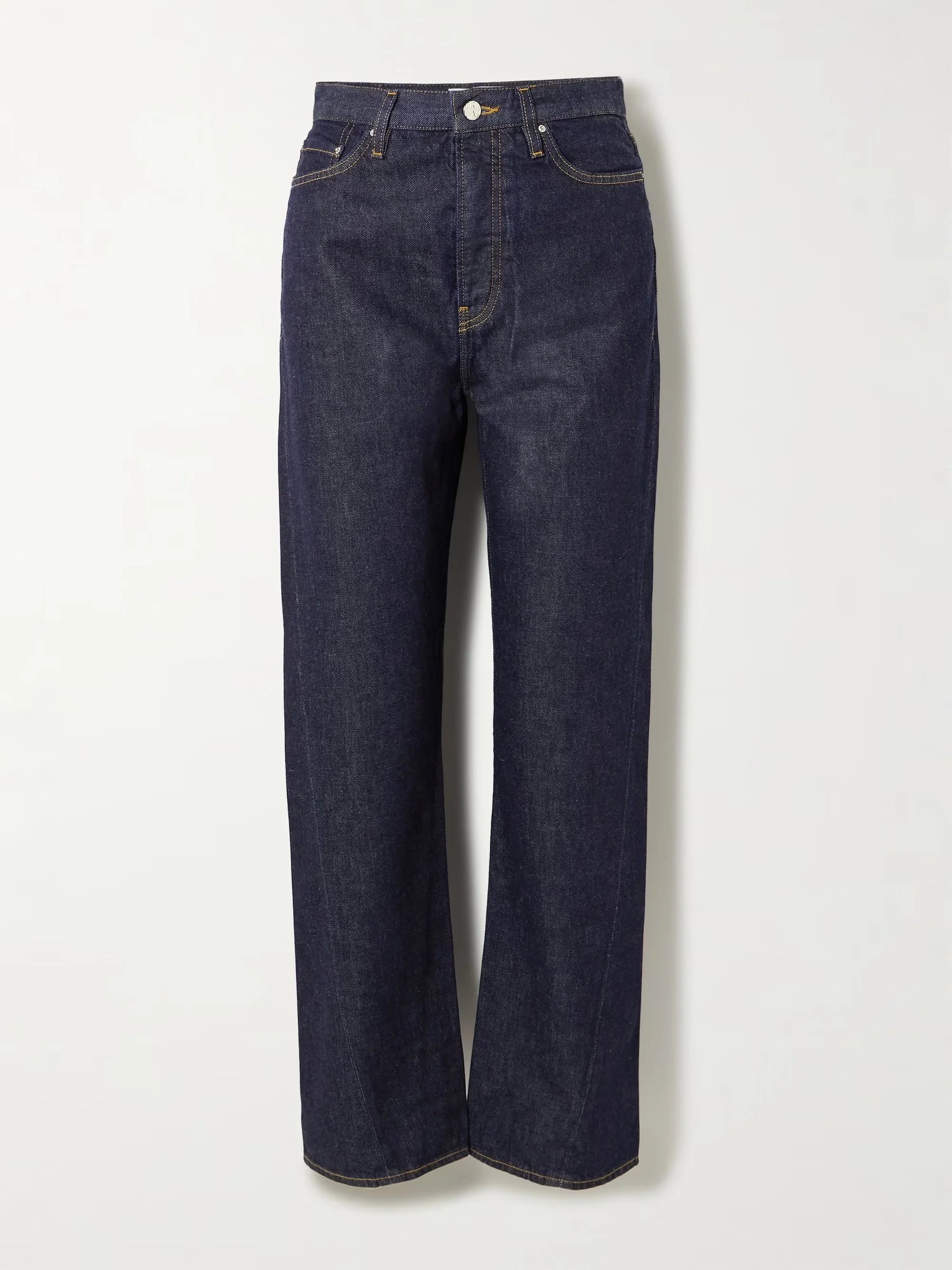 TOTEME -  Twisted Seam high-rise straight-leg jeans
